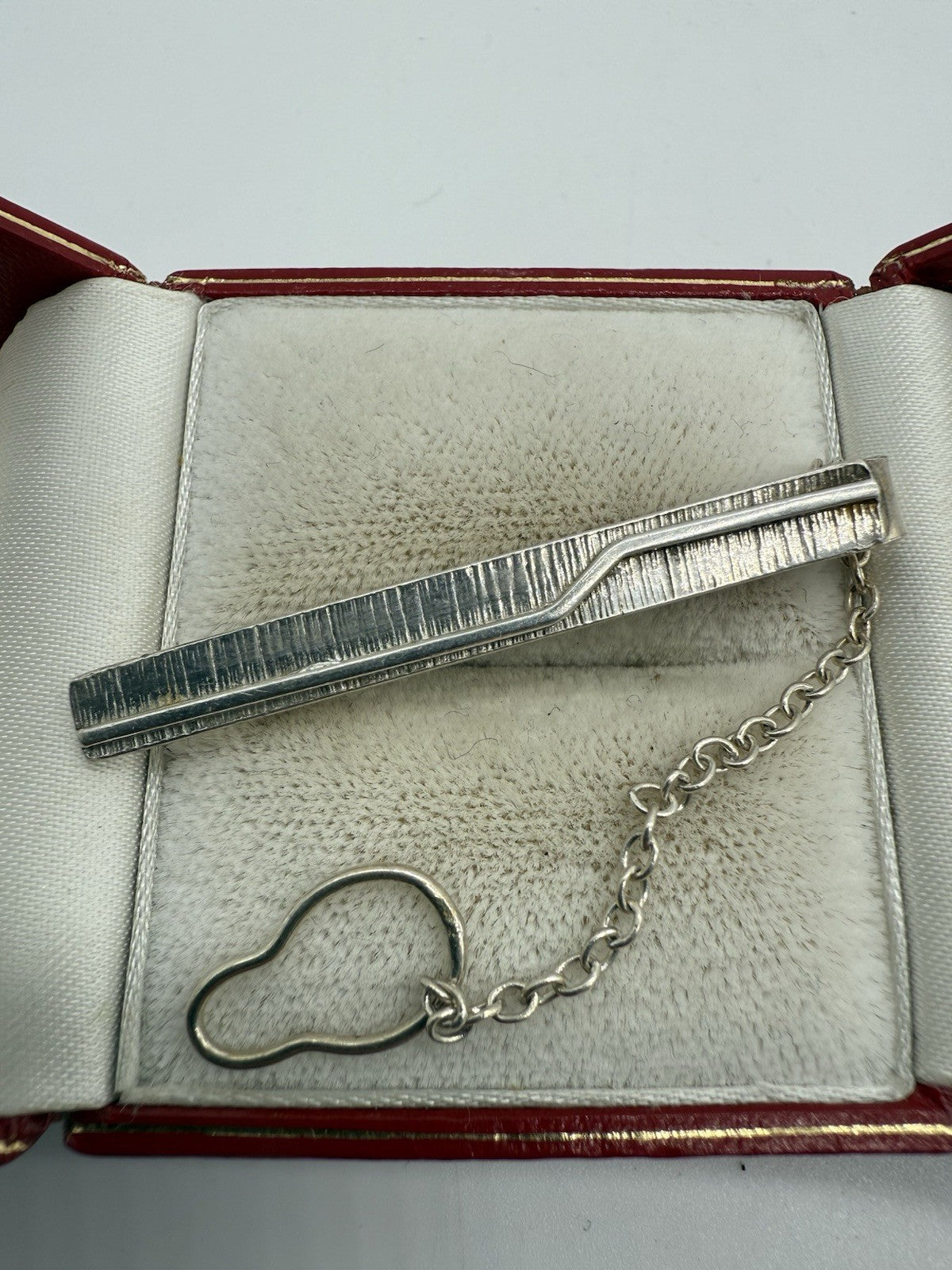 VINTAGE 830 SILBER KRAWATTENNADEL MIT CLIP