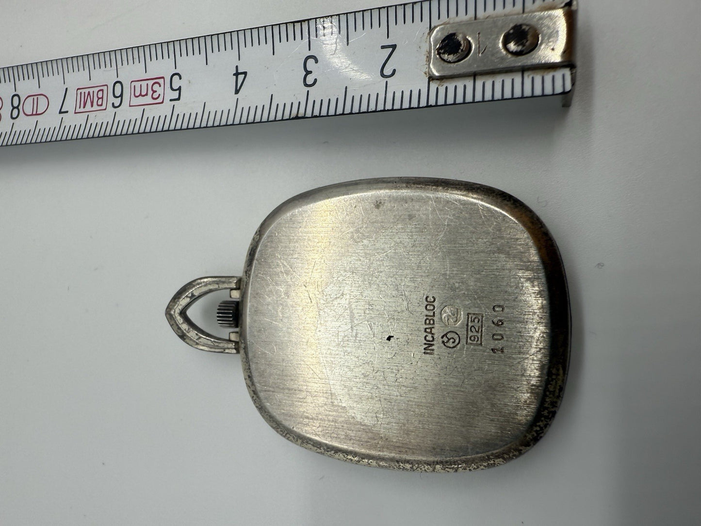 VINTAGE GOLANA INCABLOC 925 STERLING SILBER TASCHENUHR