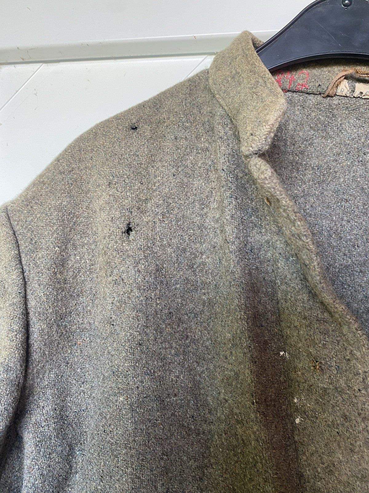DEUTSCHE ARBEITSJACKE DRILLICHJACKE AUS WOLLFILZ, WEHRMACHT ODER ZIVIL