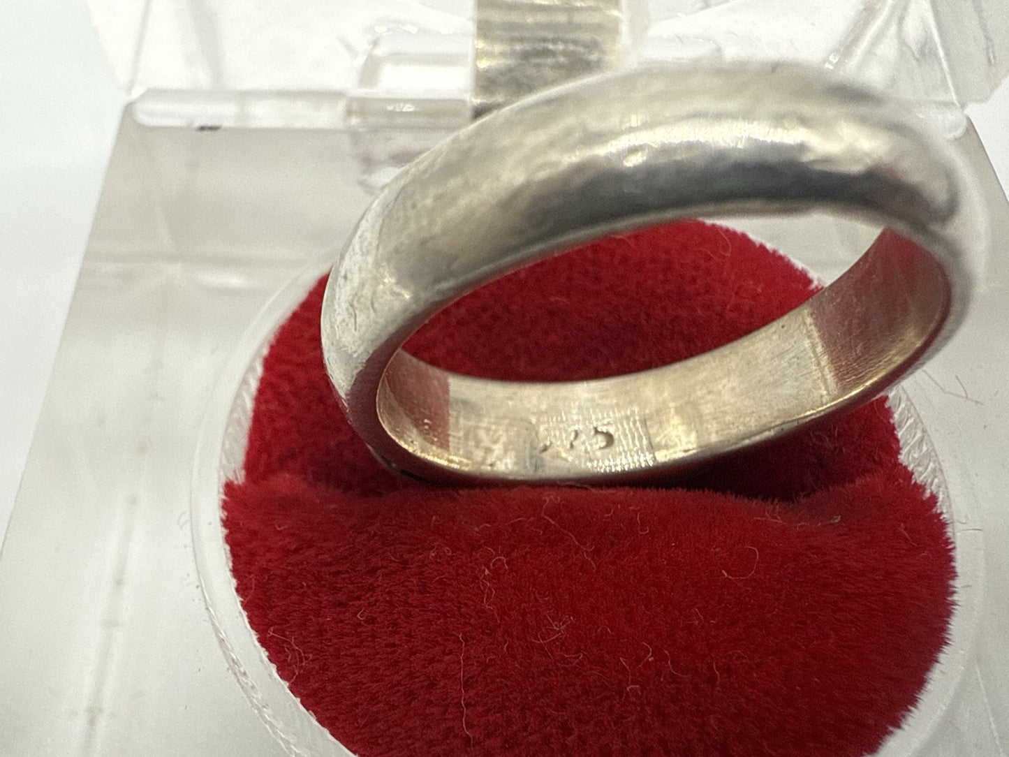 VINTAGE 925 STERLING SILBER RING MIT MONDSTEIN GR.58
