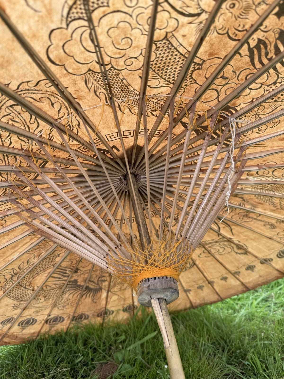 VINTAGE AUTHENTISCHER JAPANISCHER REGENSCHIRM ASIATIKA