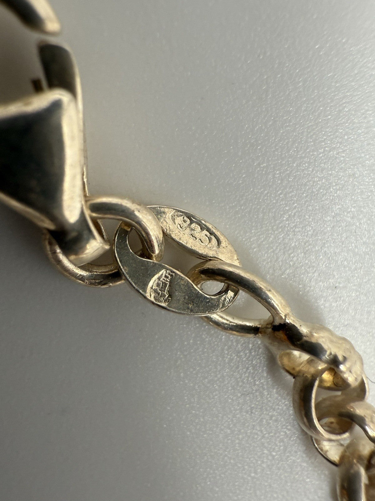 VINTAGE ENGEL-KETTE MIT KREUZEN & HERZ - 925 SILBER STATEMENT-SCHMUCK