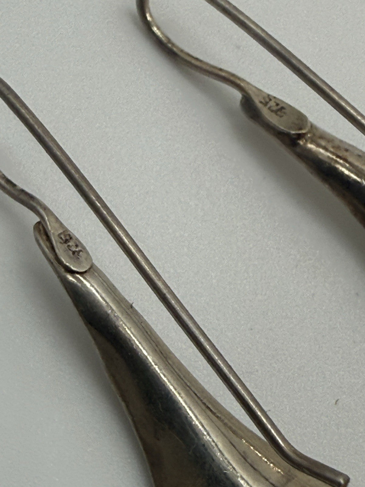 FLORAL GESCHWUNGENE ZEITLOSE BLATT OHRRINGE 925 STERLING SILBER