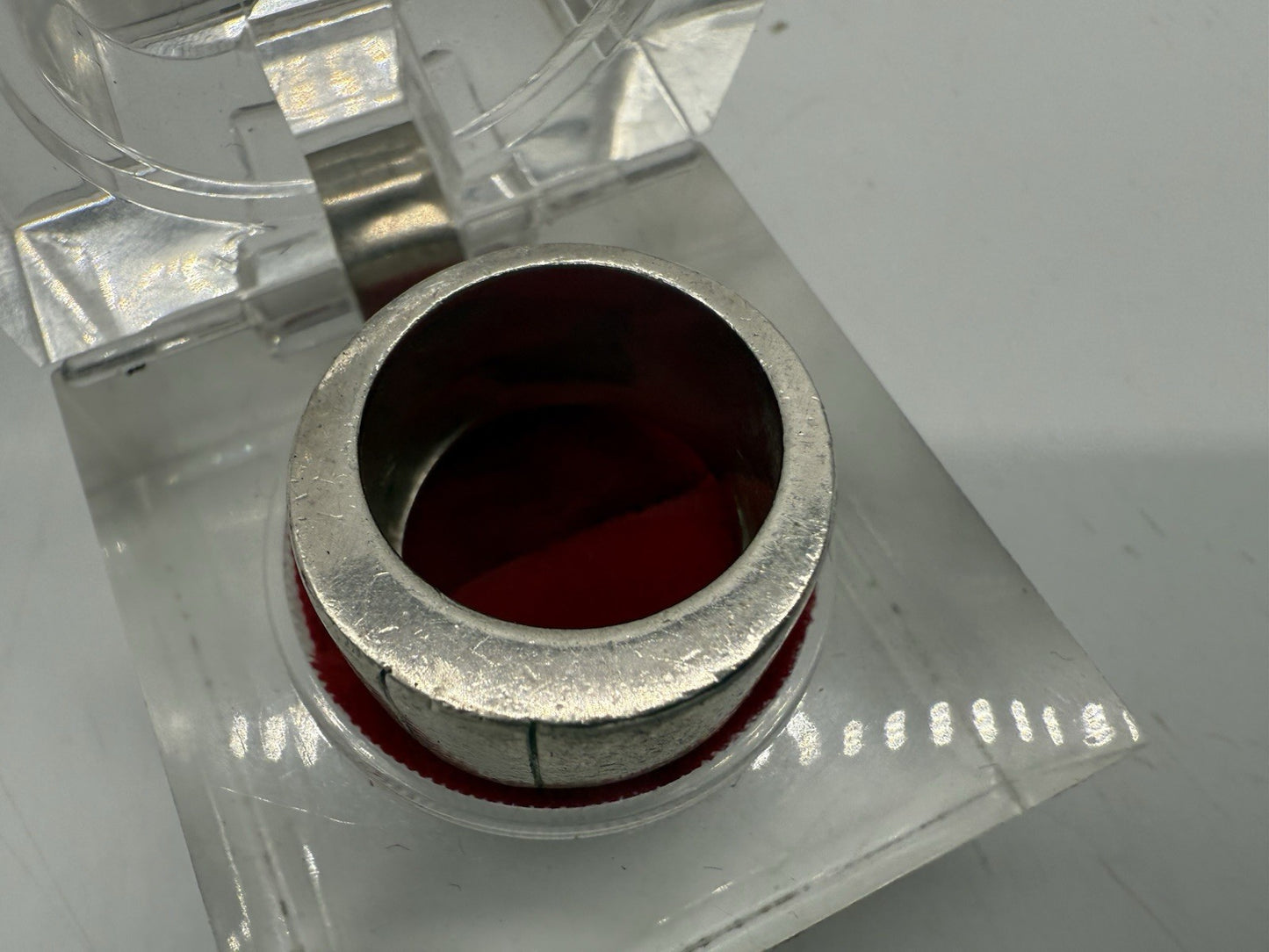VINTAGE BREITER HANDGEFERTIGTER 925 SILBER RING GR.57