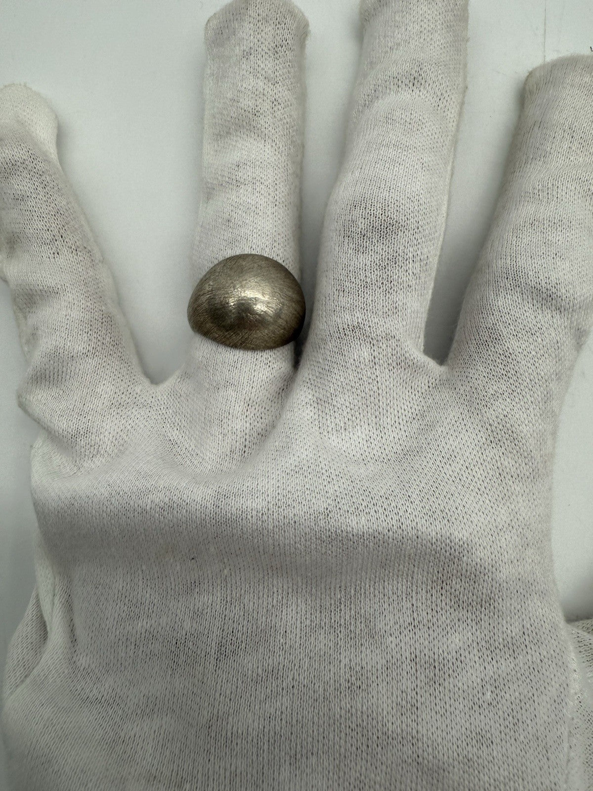 VINTAGE 925 SILBER RING KUGEL BOMBAY RING GR.58