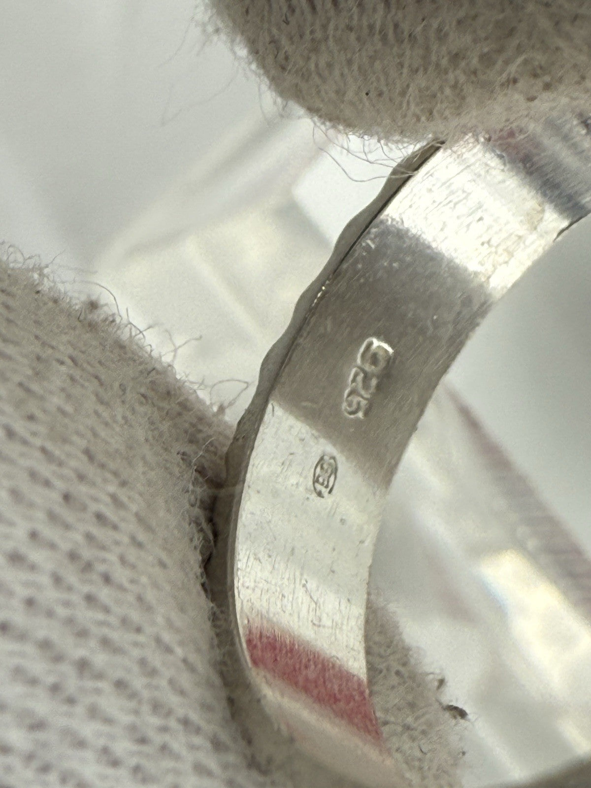 RING SILBERRING MIT RILLENMUSTER AUS STERLING SILBER 925 GR.59