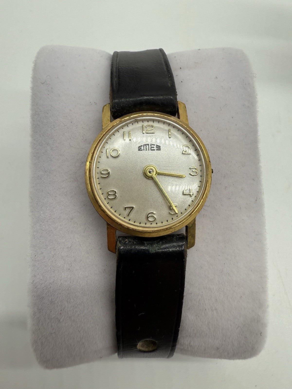VINTAGE EMES HANDAUFZUG DAMEN ARMBANDUHR LÄUFT