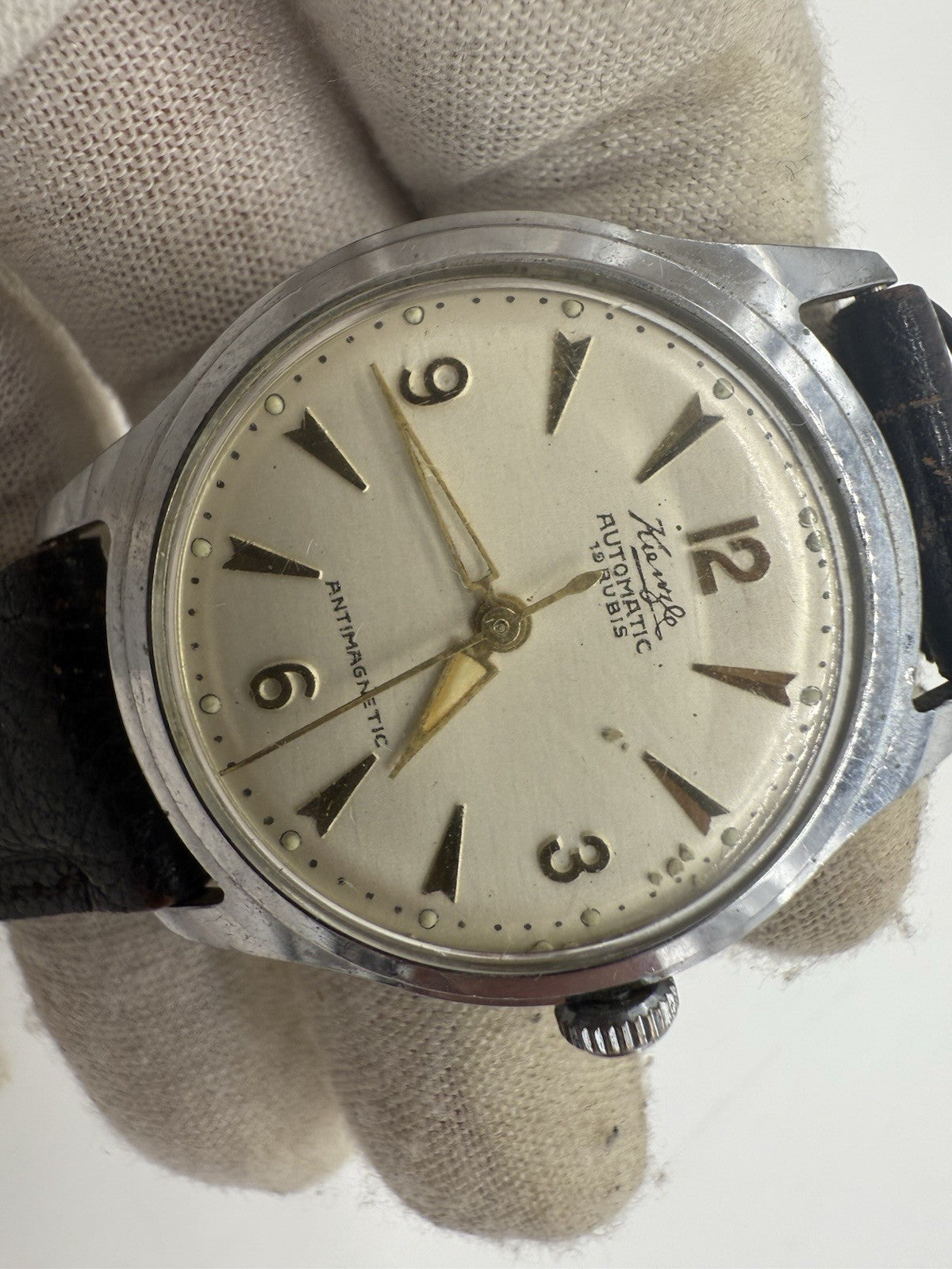 VINTAGE KIENZLE AUTOMATIC ARMBANDUHR HERREN UHR 19 RUBIS VOLKSAUTOMATIK