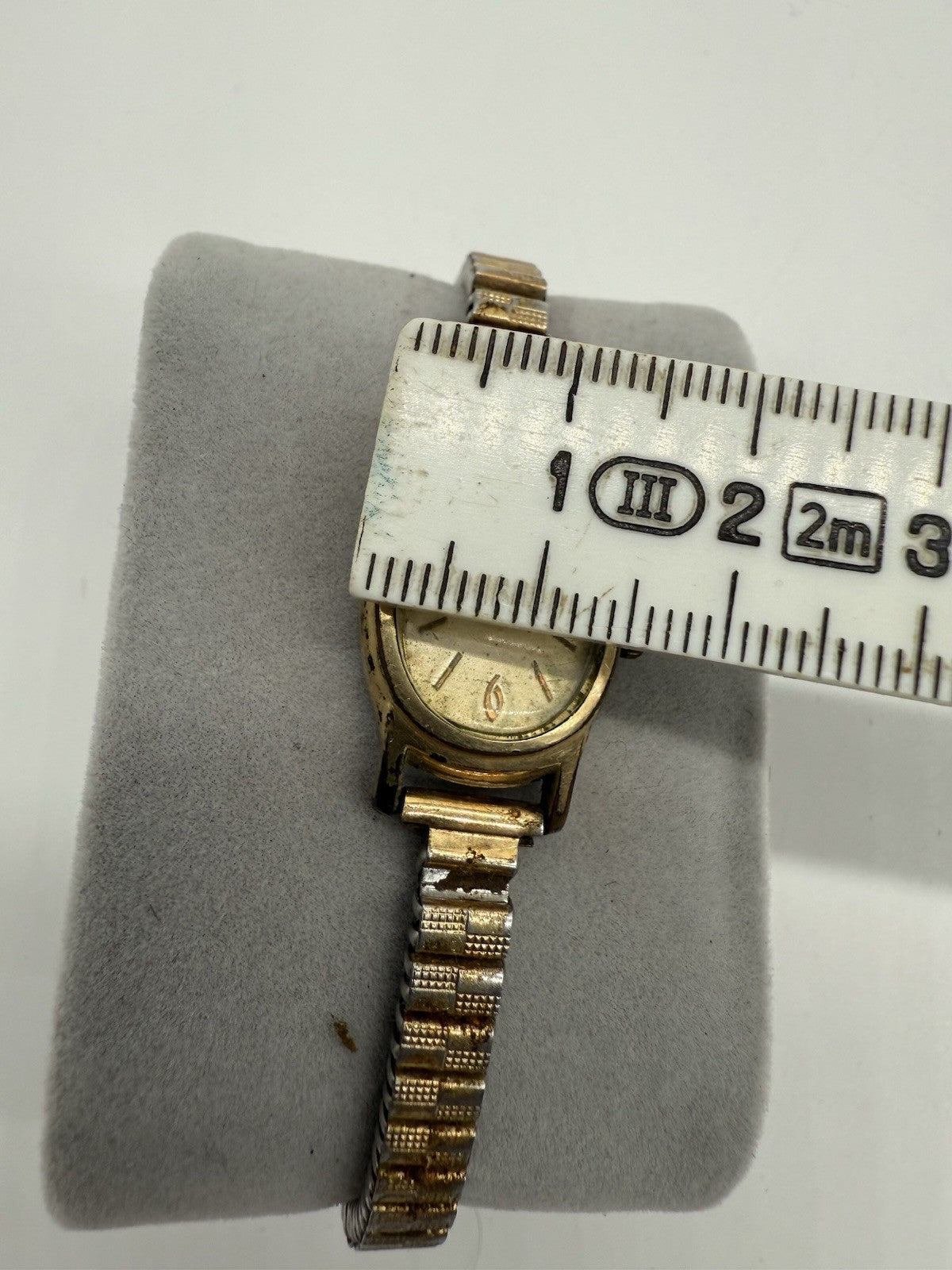 VINTAGE LANCO DAMEN ARMBANDUHR ART DECO GOLD DOUBLE