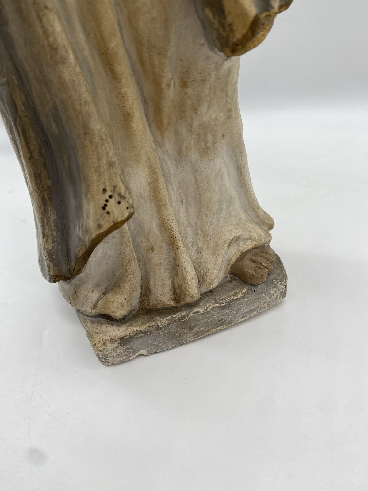 HEILIGER PETRUS MIT SCHLÜSSEL HEILIGENFIGUR GIPS 45cm