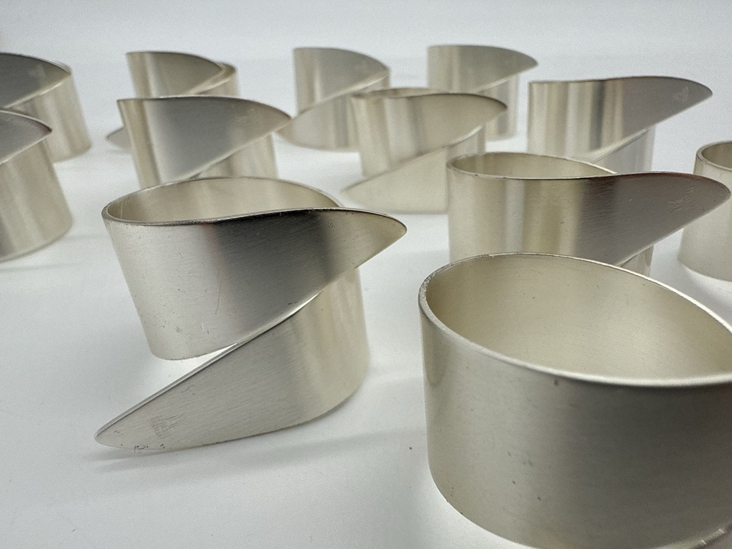 VINTAGE 12x WMF 4100 STOCKHOLM SERVIETTENRINGE SAMMLUNG