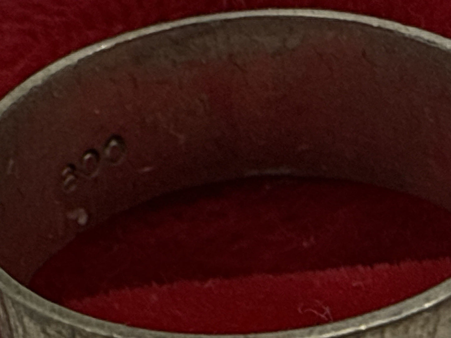VINTAGE BREITER 830 SILBER RING MASSIV GR.52