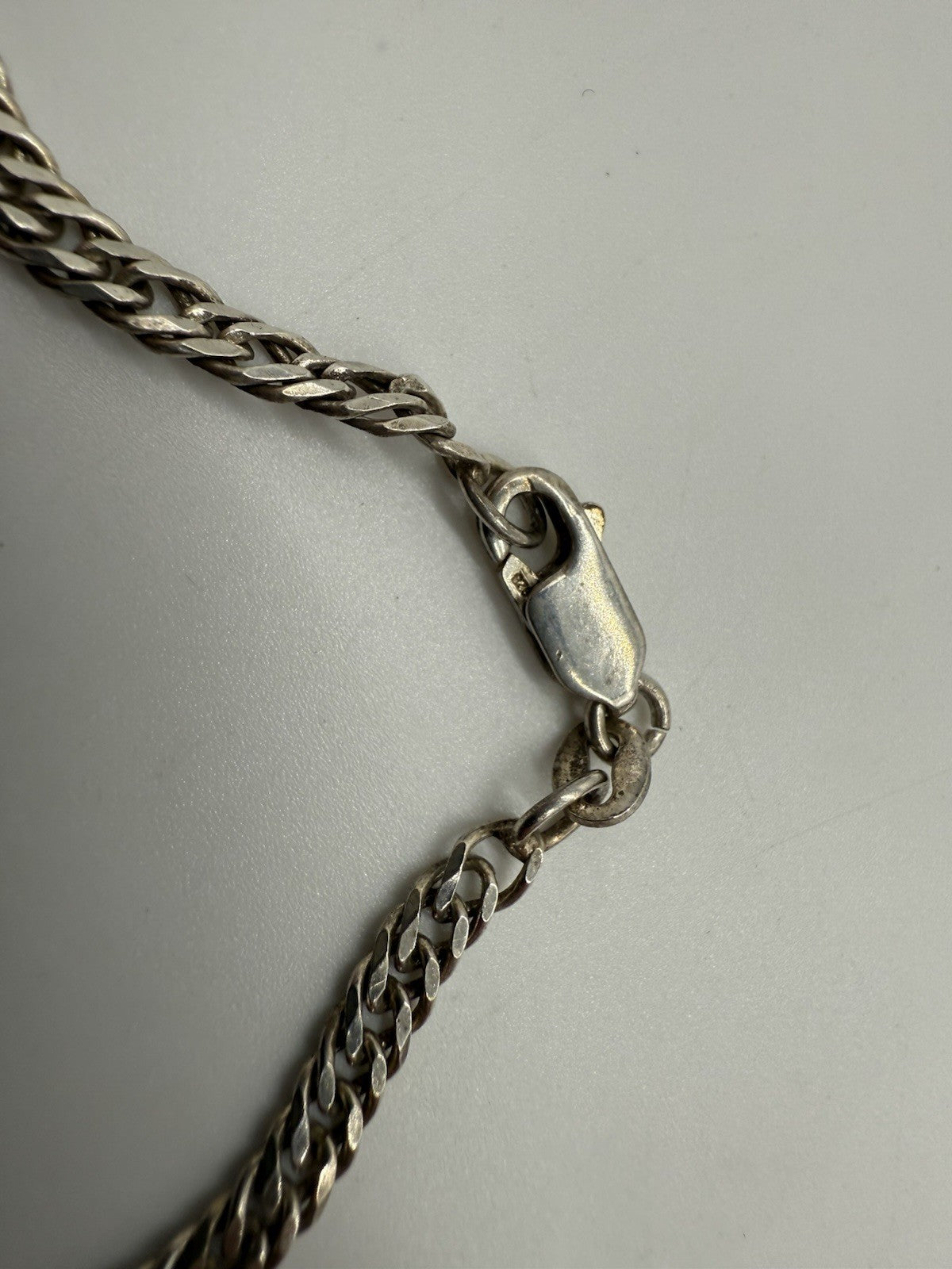 INTAGE PANZERKETTE 925 STERLING SILBER HALSKETTE 42cm