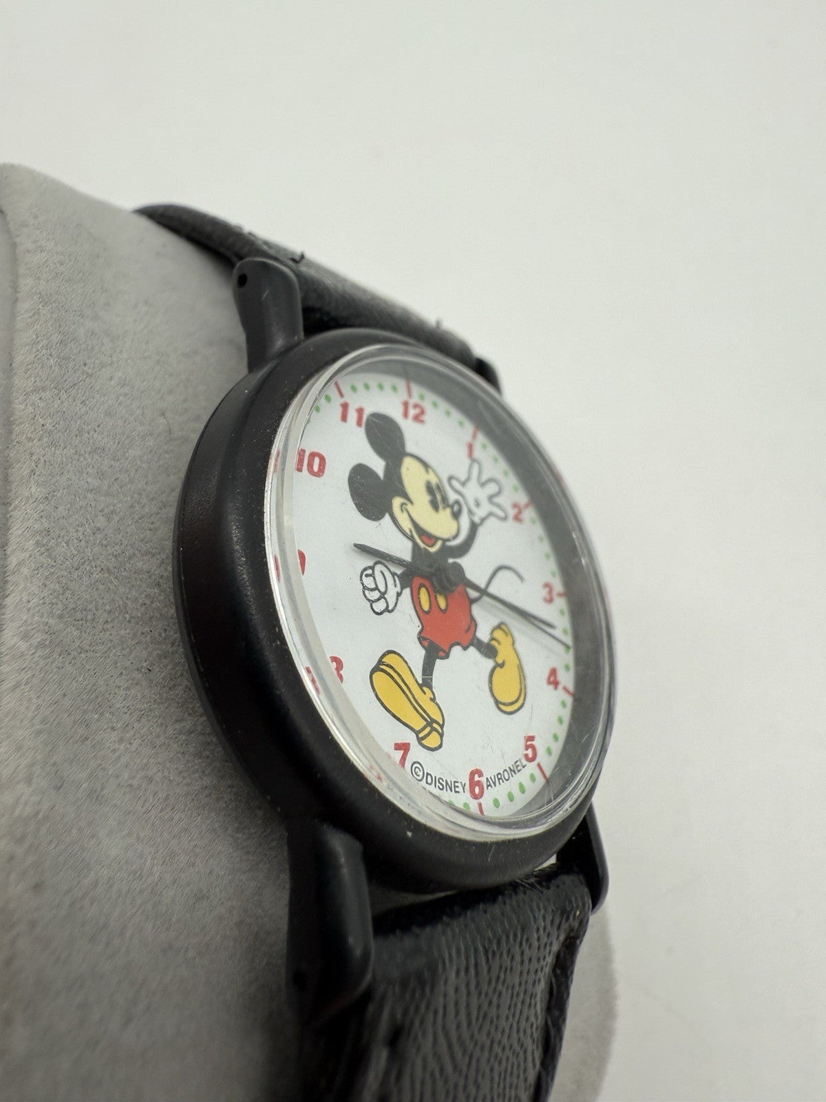 VINTAGE MICKEY MOUSE ARMBANDUHR AVRONEL QUARZ UHR LÄUFT