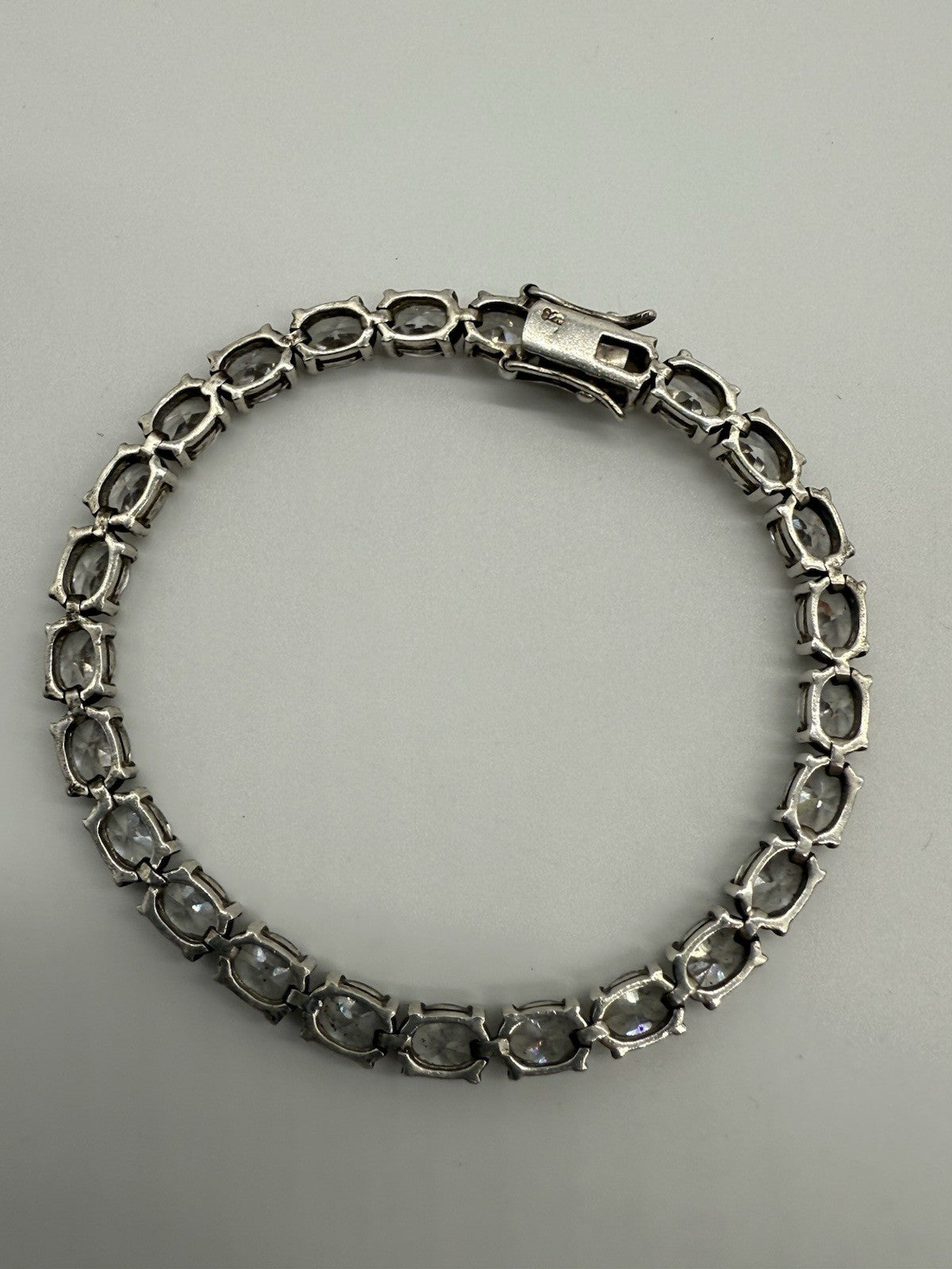 VINTAGE TENNIS ARMBAND 925 CZ STERLING SILBER ARMBAND MIT ZIRKONIA 20cm