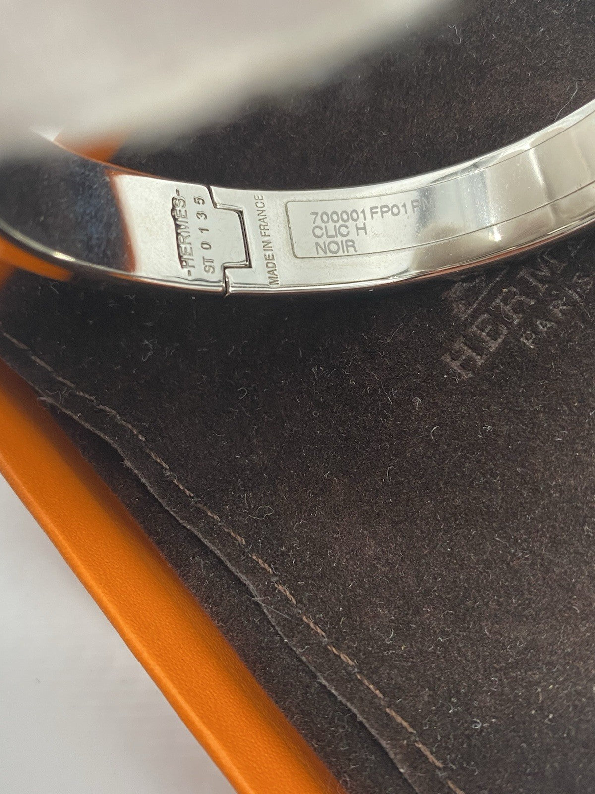 ORIGINAL HERMÈS ARMREIF CLIC H BLACK NOIR