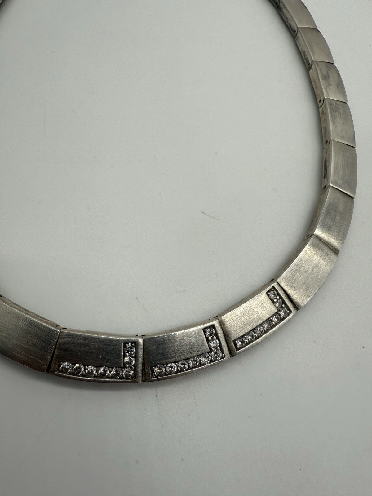 VINTAGE ESPRIT 925 STERLING SILBER HALSKETTE + ARMBAND MIT CUBIC ZIRKONIA