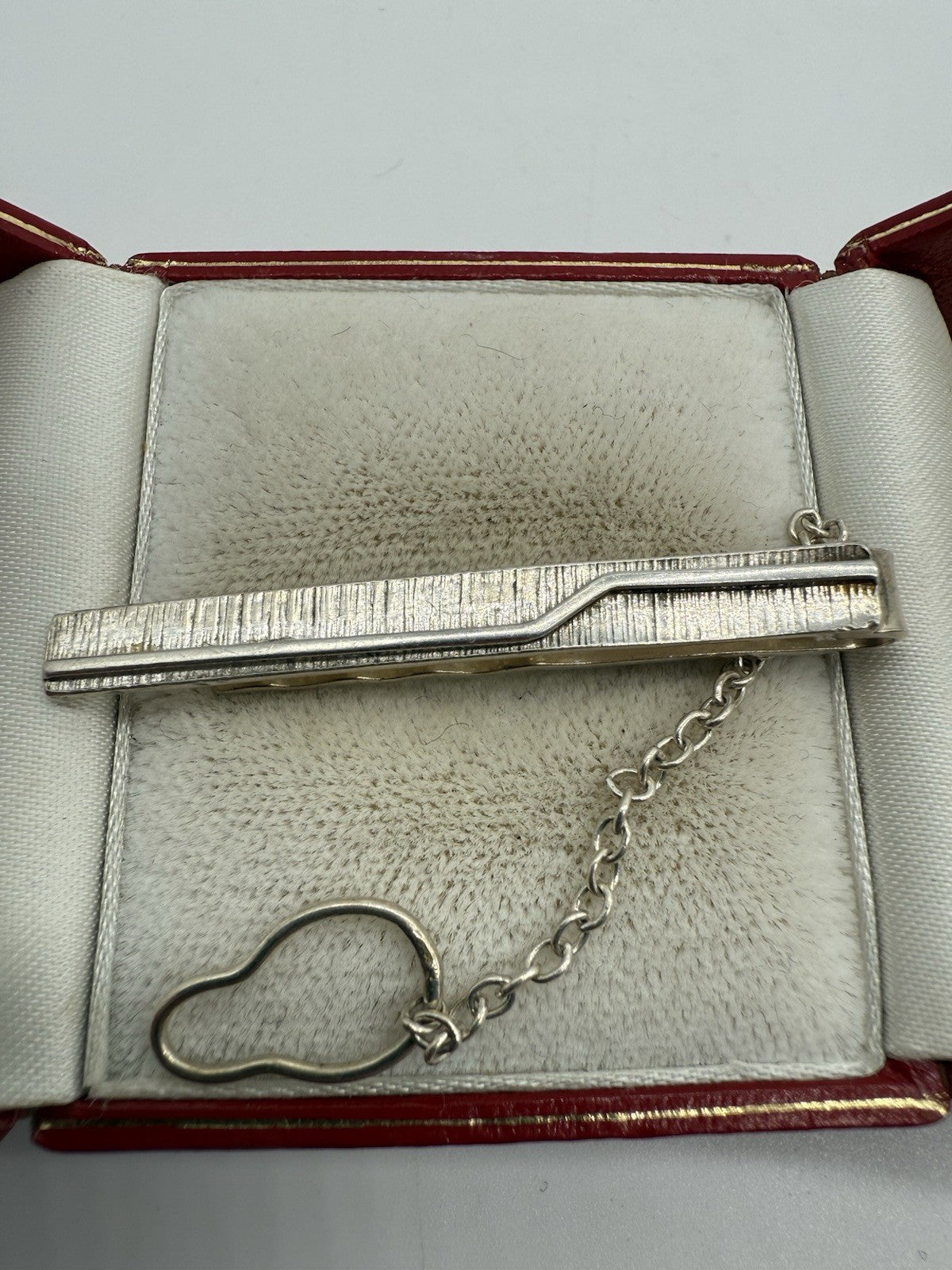 VINTAGE 830 SILBER KRAWATTENNADEL MIT CLIP