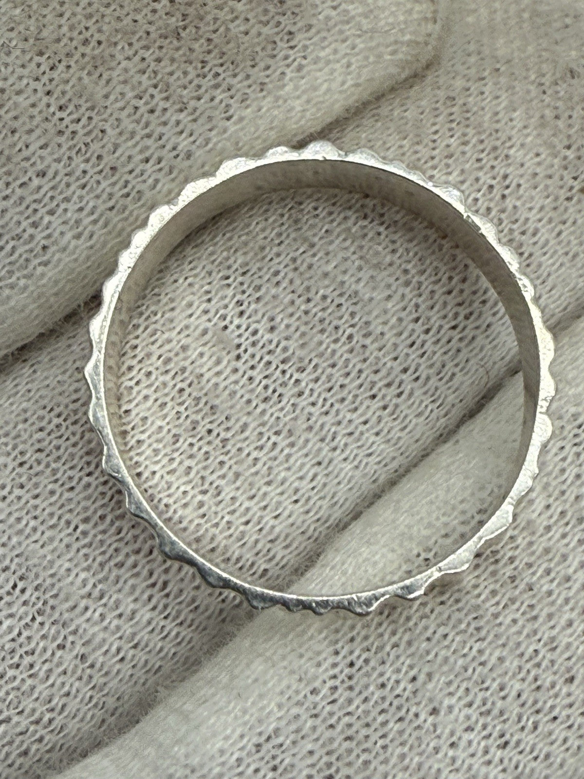 RING SILBERRING MIT RILLENMUSTER AUS STERLING SILBER 925 GR.59
