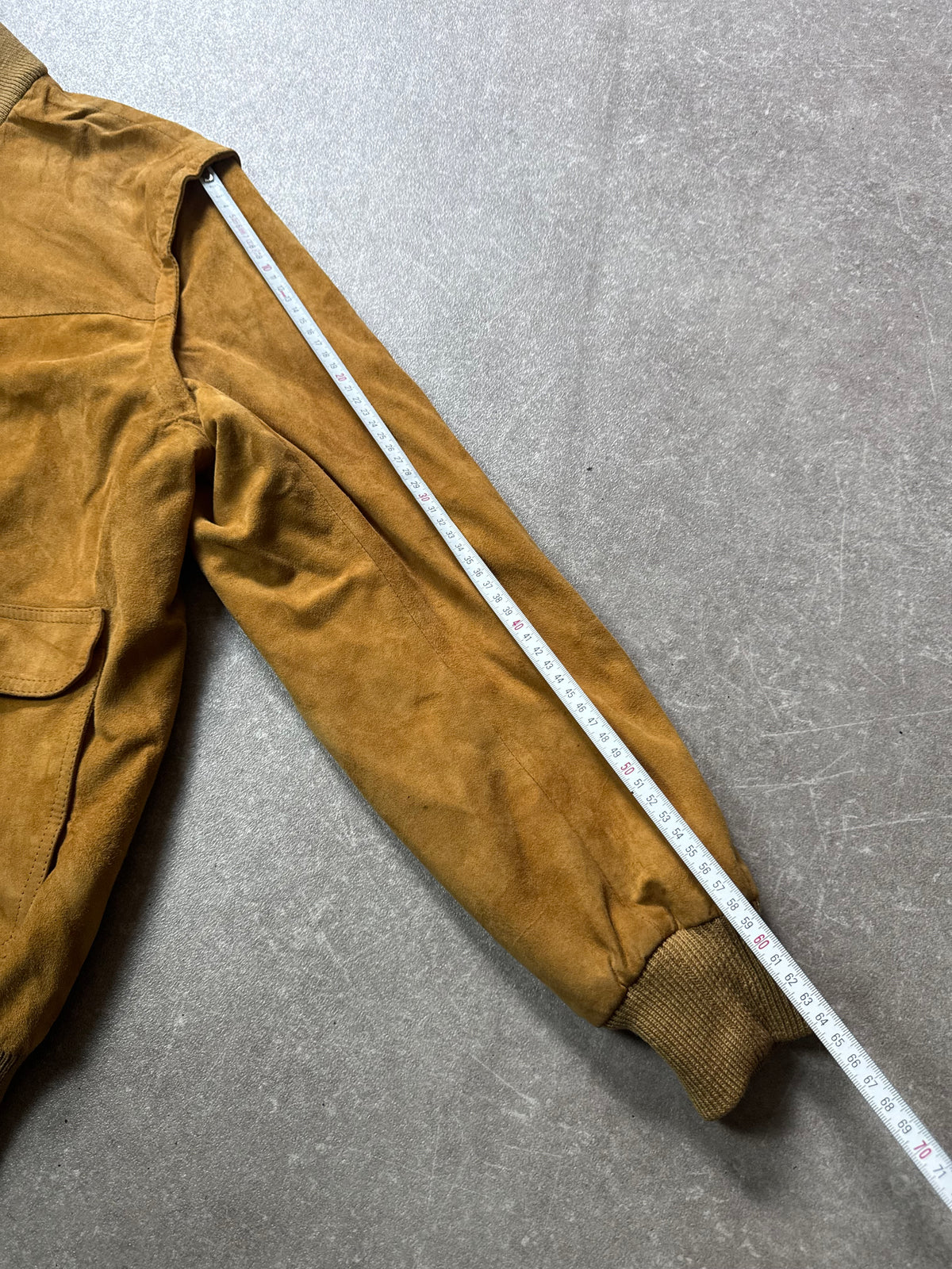 Vintage Gucci Wildleder Lederjacke Bomberjacke Braun Herren Gr. 54 Suede Blouson