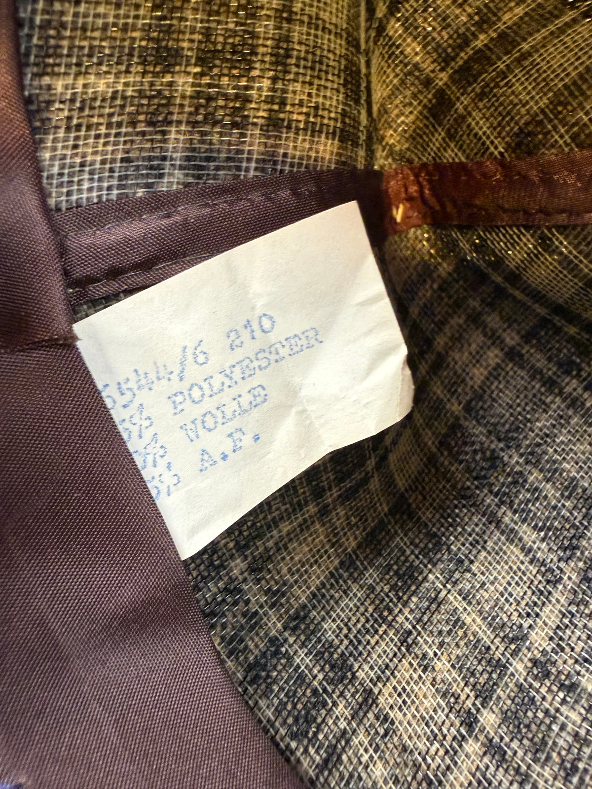 Vintage Fedora Hut Wolle Hahnentritt Grau Schwarz – Klassischer Trilby