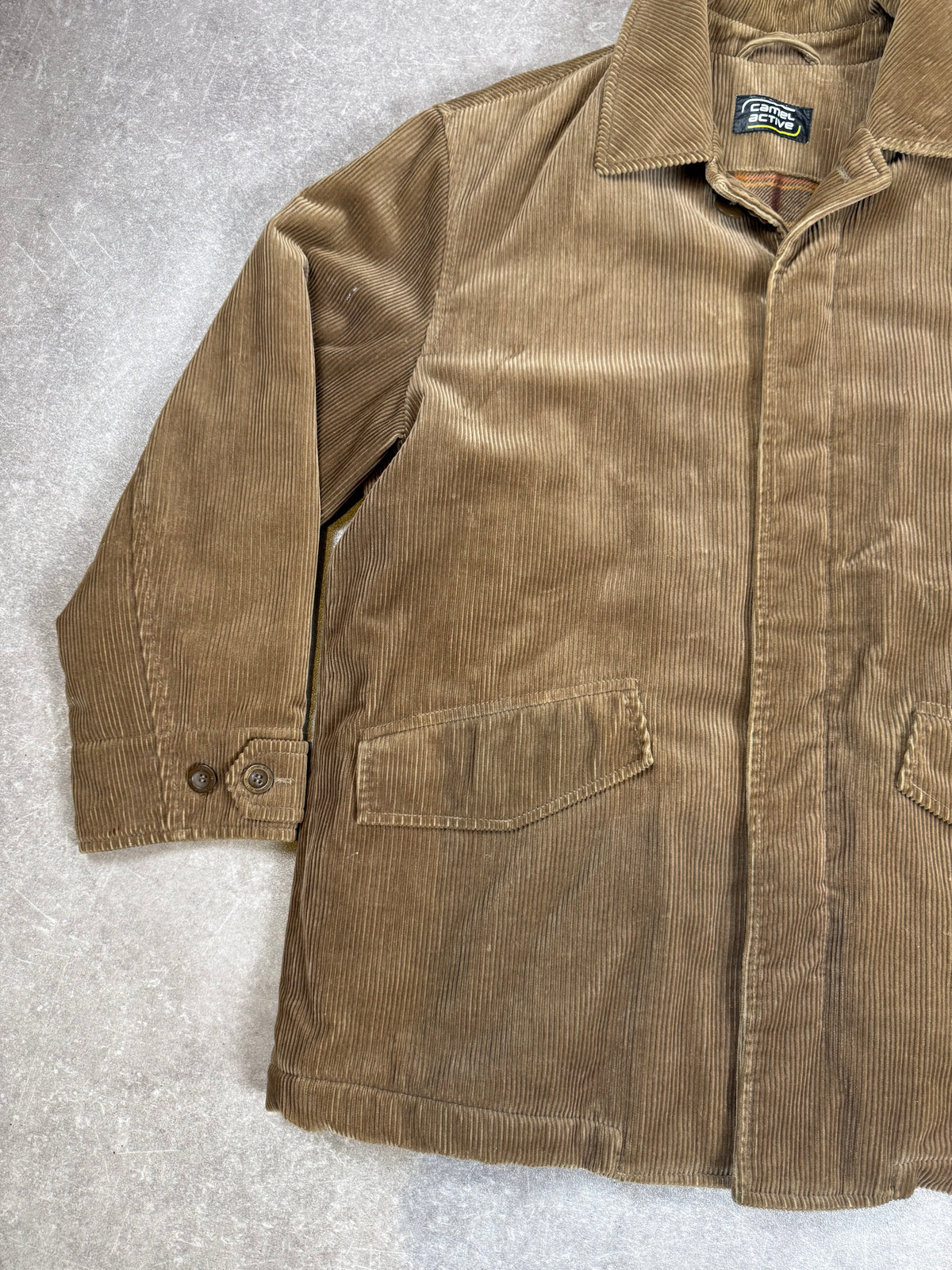Camel Active Herren Cordjacke Braun Vintage Outdoor Jacke