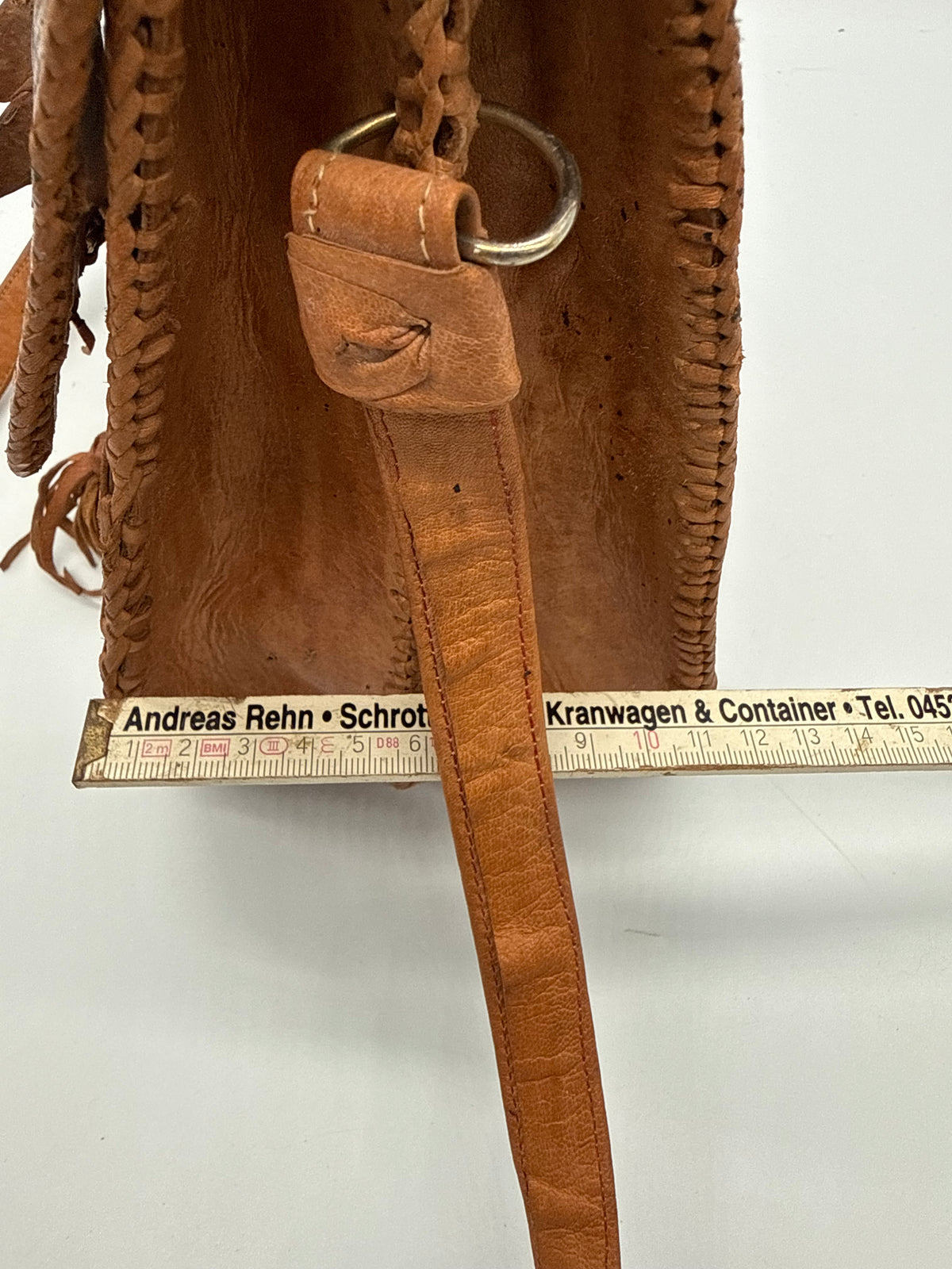 Vintage Krokodilleder Schultertasche Braun – Handgefertigte Exotic Leather Bag