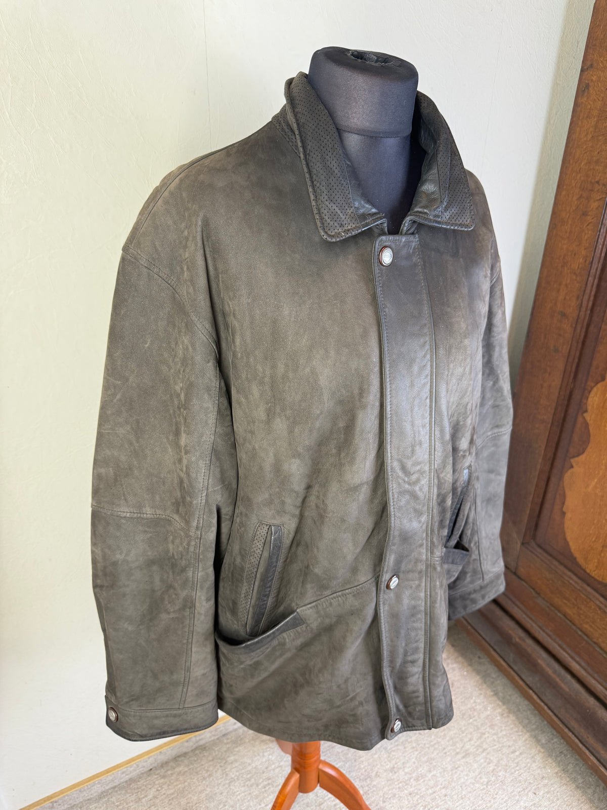 Leather Deluxe by P&G Herren Lederjacke Gr. 30 – Echtleder Braun Vintage