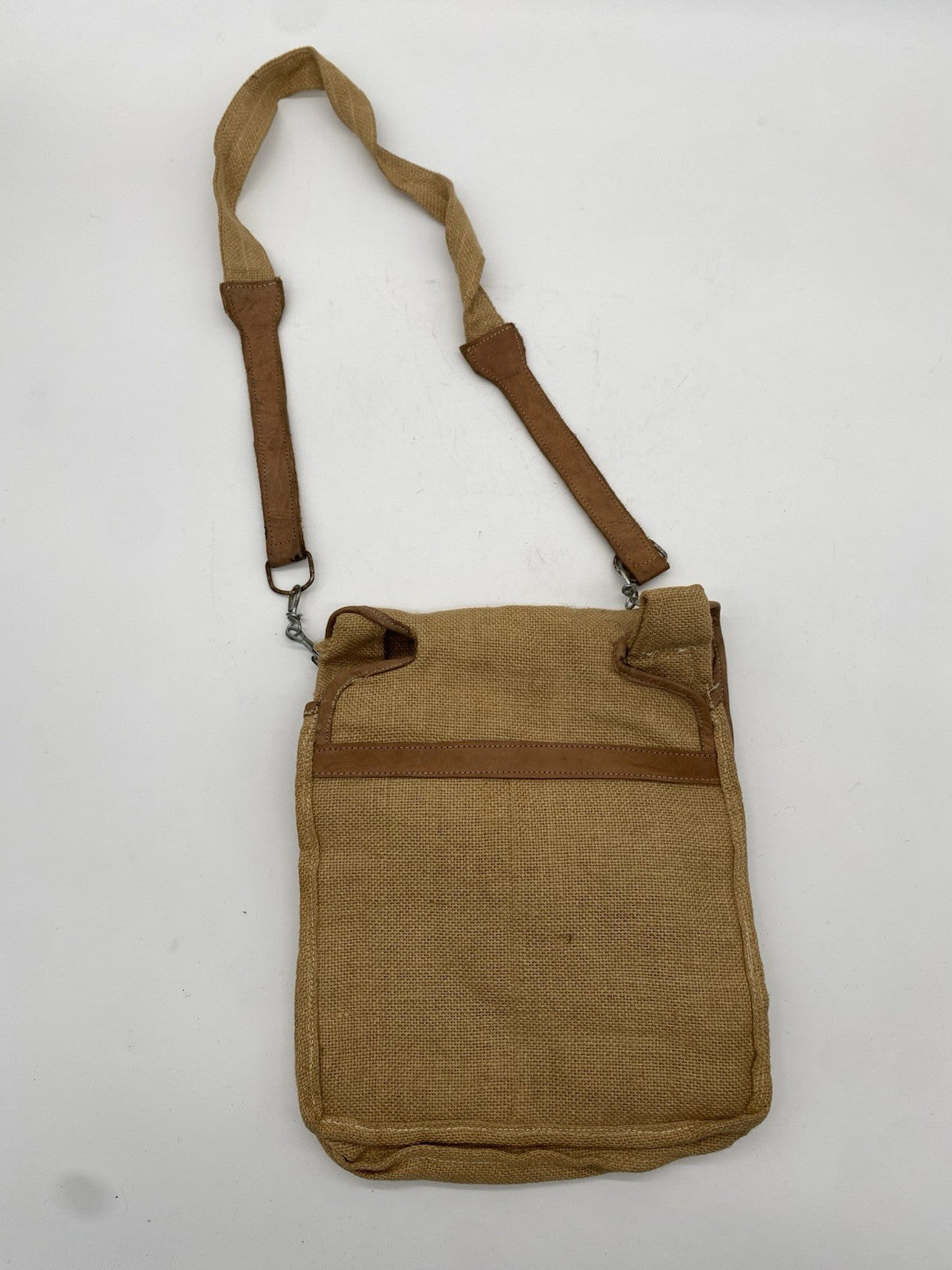 VINTAGE LEINEN UMHÄNGETASCHE SCHULTER-TASCHE ORIGINAL