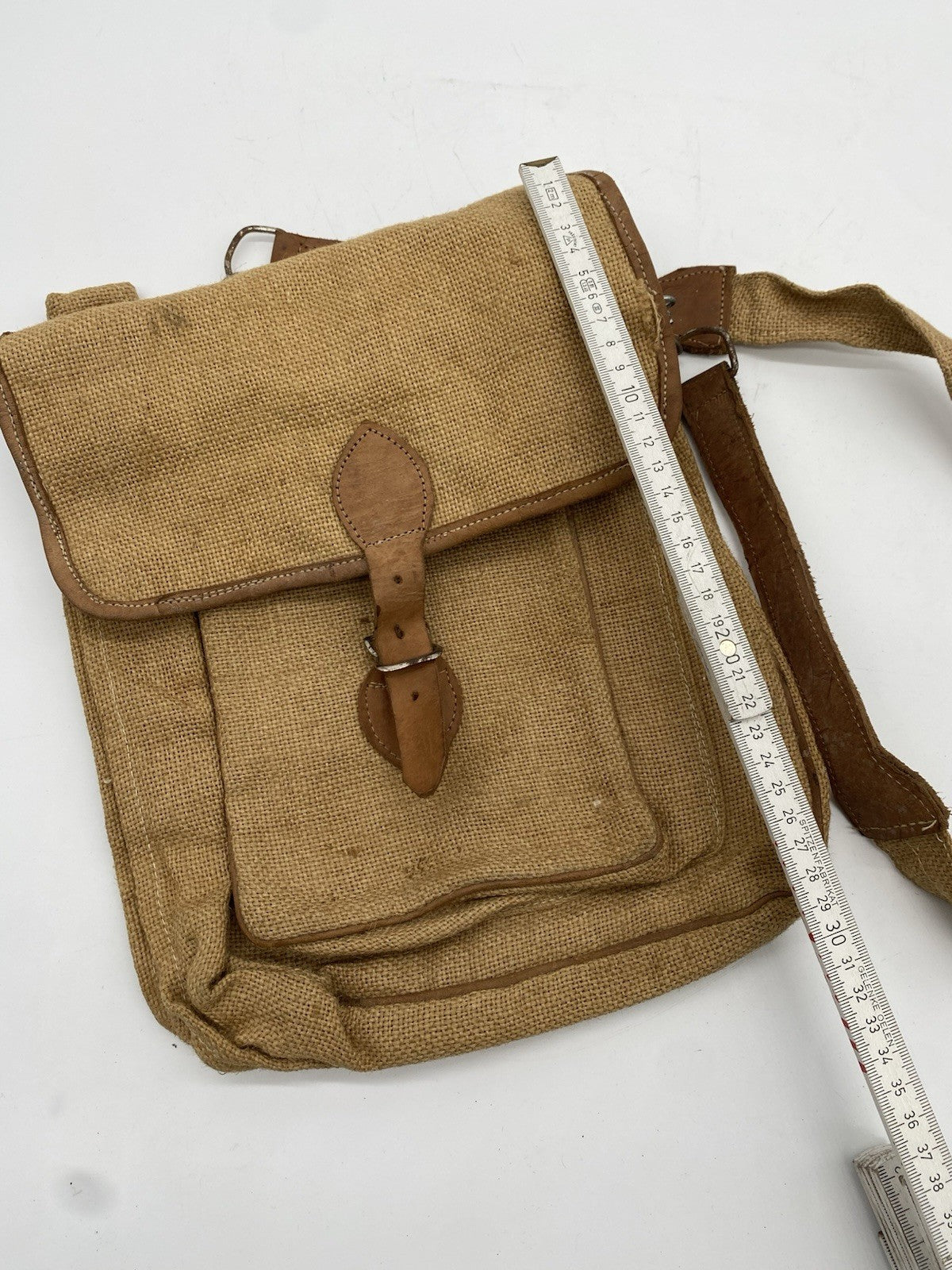 VINTAGE LEINEN UMHÄNGETASCHE SCHULTER-TASCHE ORIGINAL