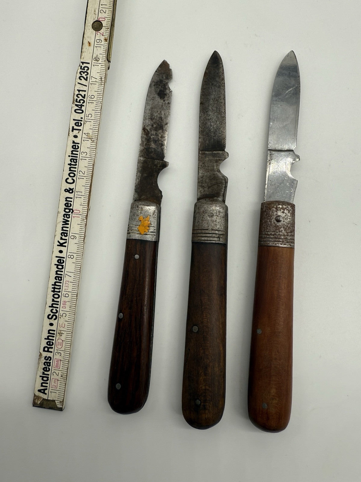 K25B134- LOT ALTE TASCHENMESSER OUTDOOR KLAPPMESSER MESSER ANGELMESSER BW ARBEIT