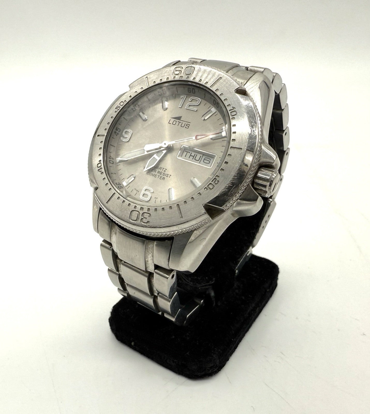 HERRENARMBANDUHR LOTUS SUB GMT QUARTZ EDELSTAHL LÄUFT