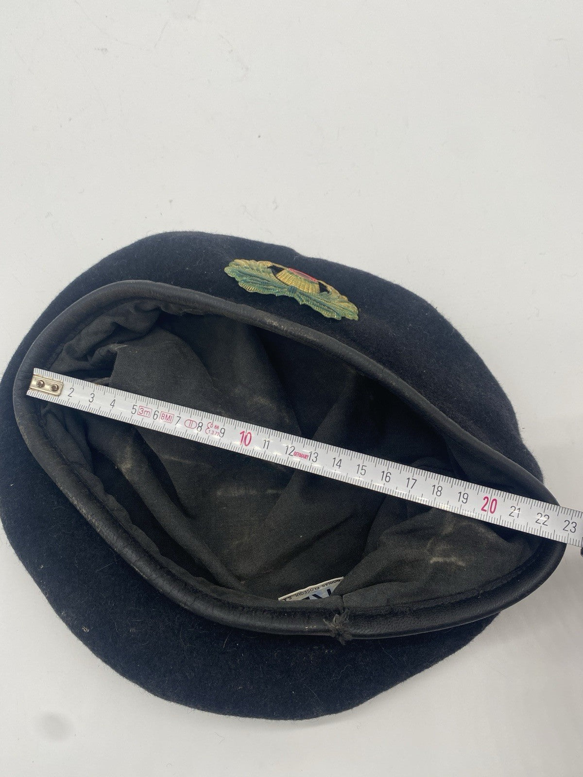BARETT MIT KOKARDE BW BUNDESWEHR OFFIZIER MILITARIA