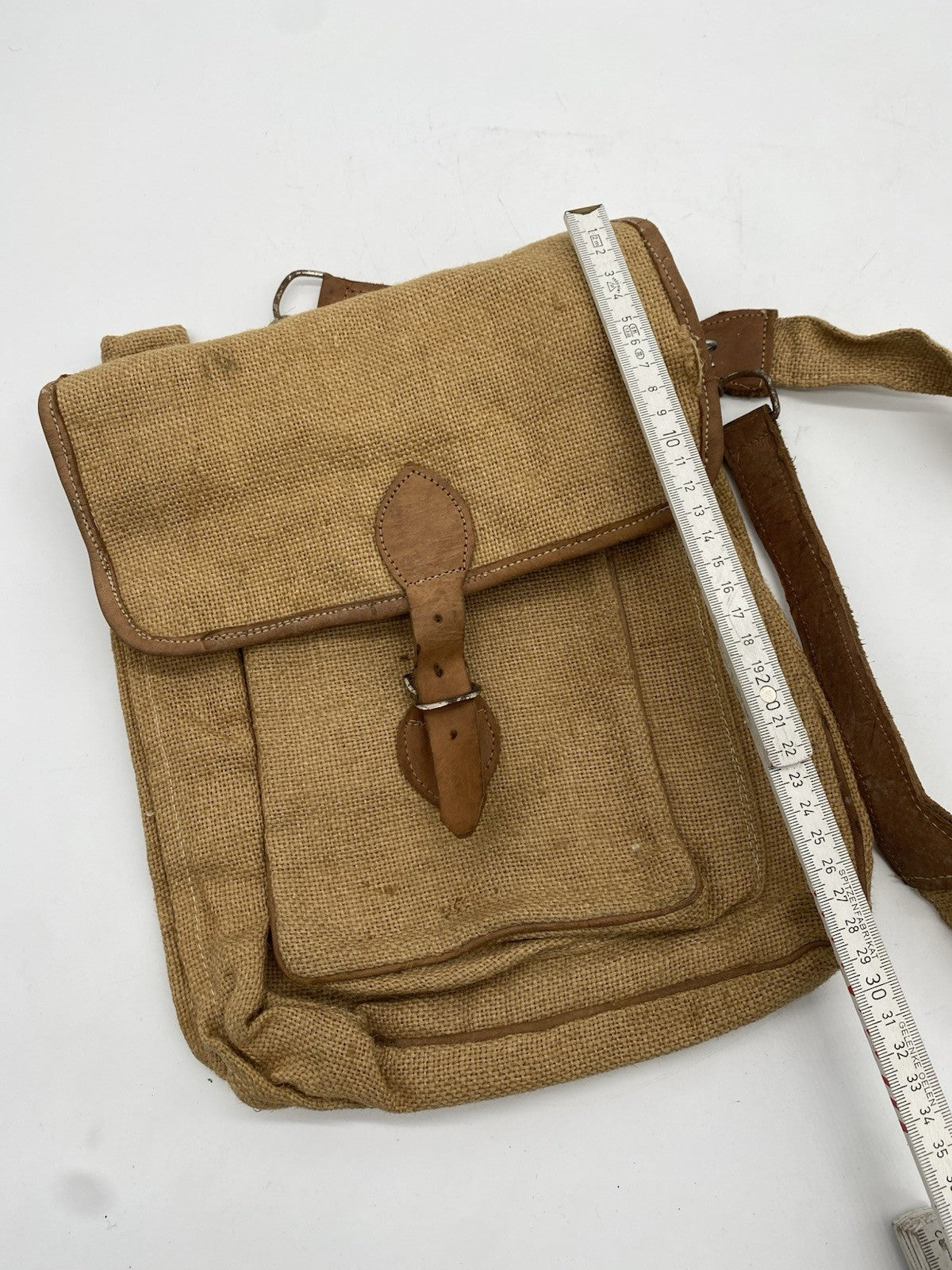 VINTAGE LEINEN UMHÄNGETASCHE SCHULTER-TASCHE ORIGINAL