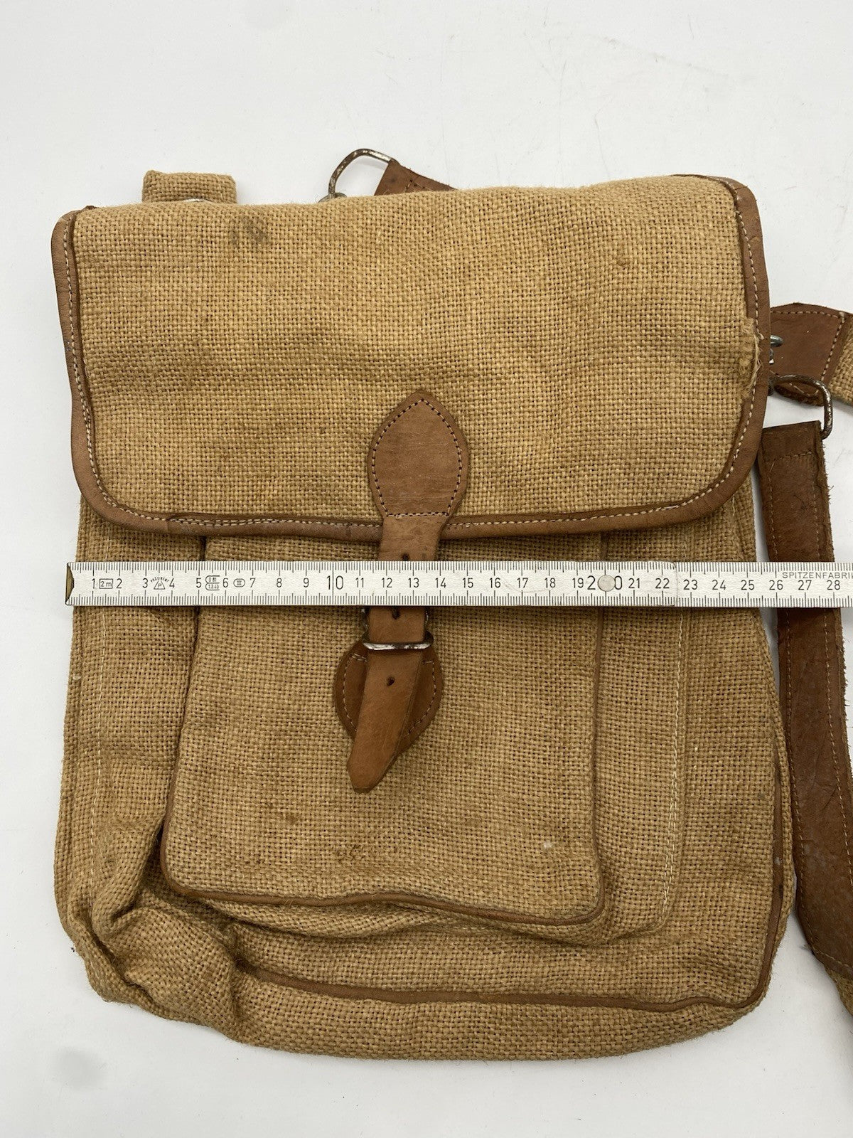 VINTAGE LEINEN UMHÄNGETASCHE SCHULTER-TASCHE ORIGINAL