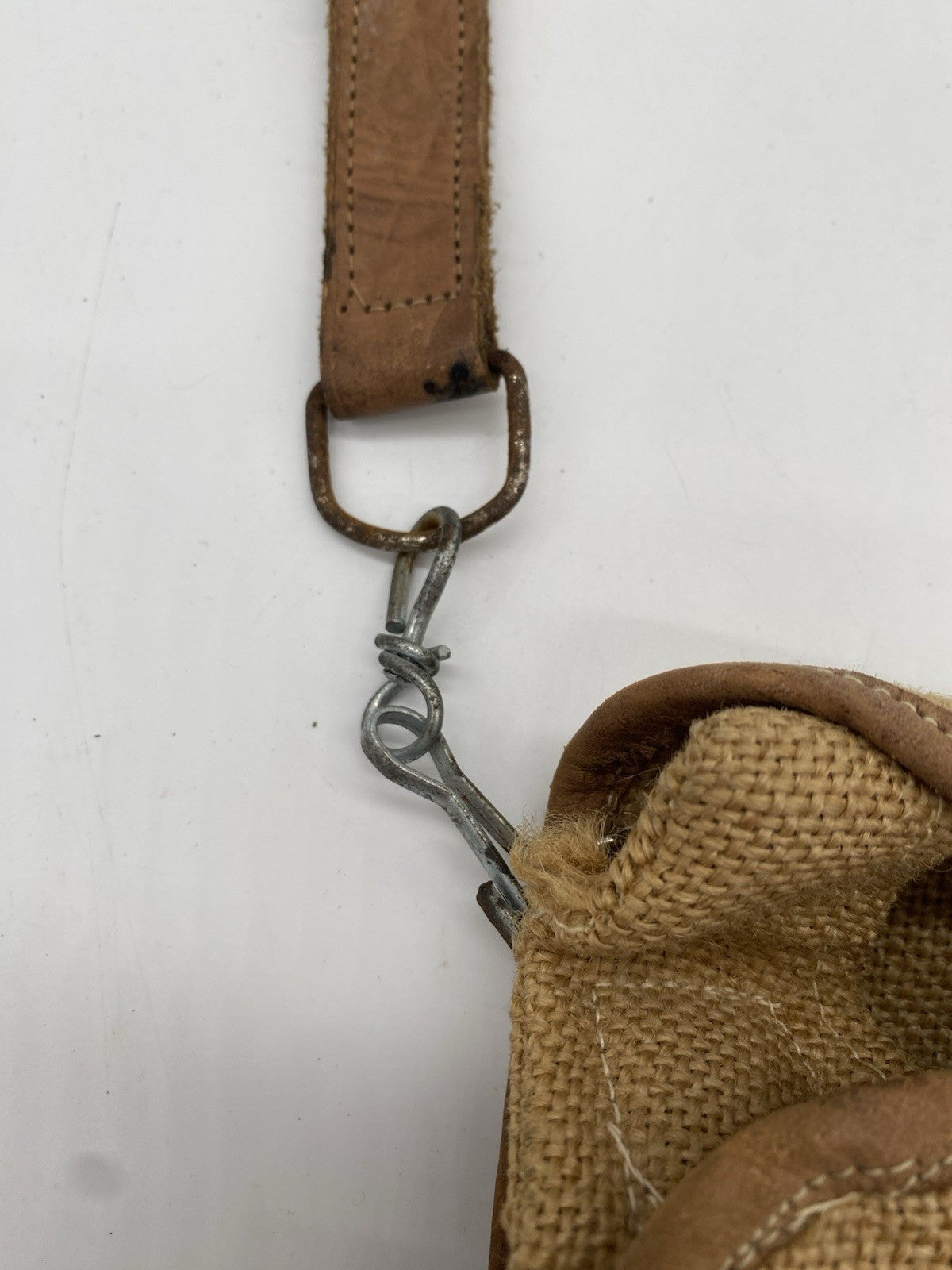 VINTAGE LEINEN UMHÄNGETASCHE SCHULTER-TASCHE ORIGINAL