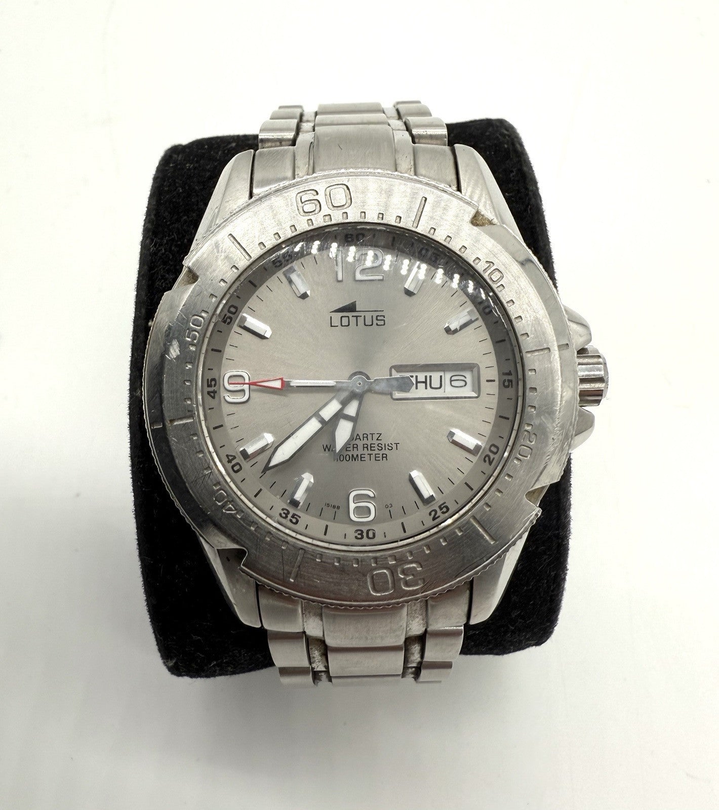 HERRENARMBANDUHR LOTUS SUB GMT QUARTZ EDELSTAHL LÄUFT