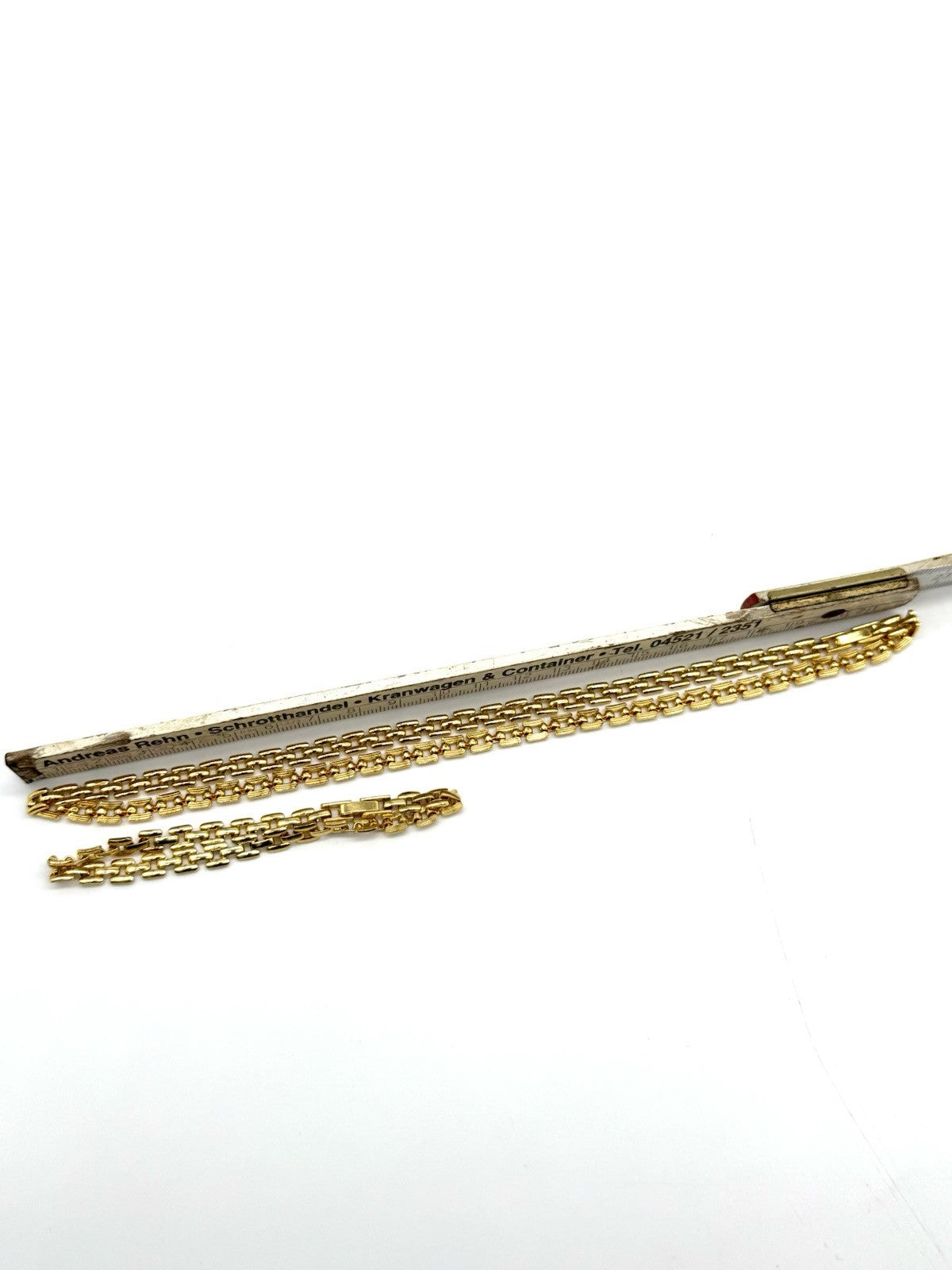 SET GOLD PLATTIERTE HERREN HALSKETTE + ARMBAND HERREN