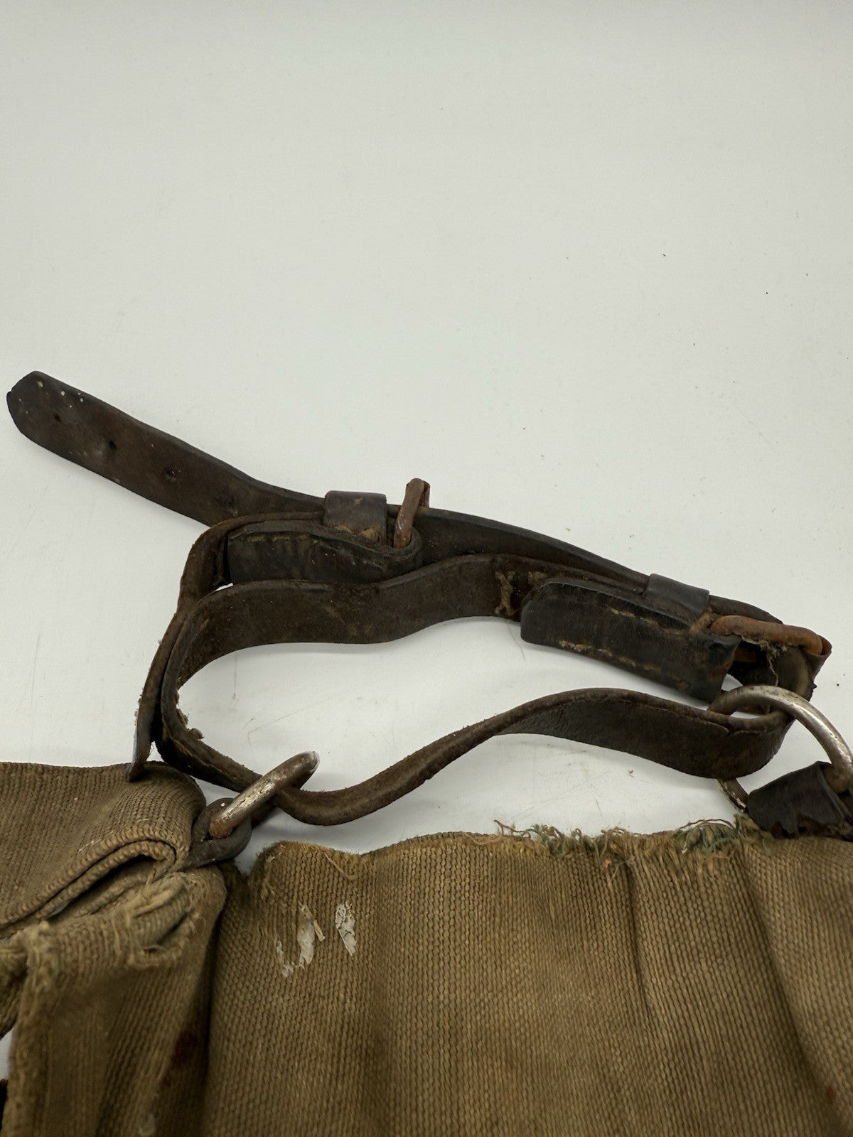 WW2 WEHRMACHT GAMASCHE MIT RZM STEMPEL + BROTBEUTEL