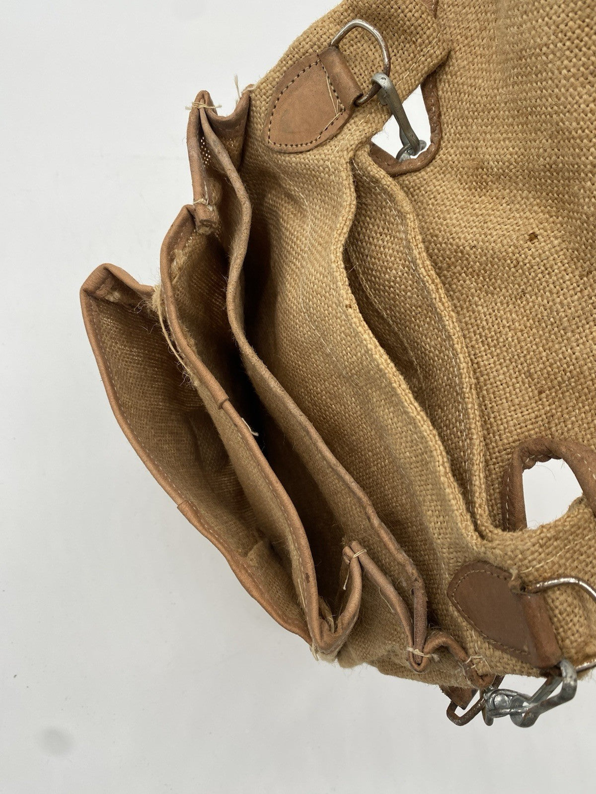 VINTAGE LEINEN UMHÄNGETASCHE SCHULTER-TASCHE ORIGINAL
