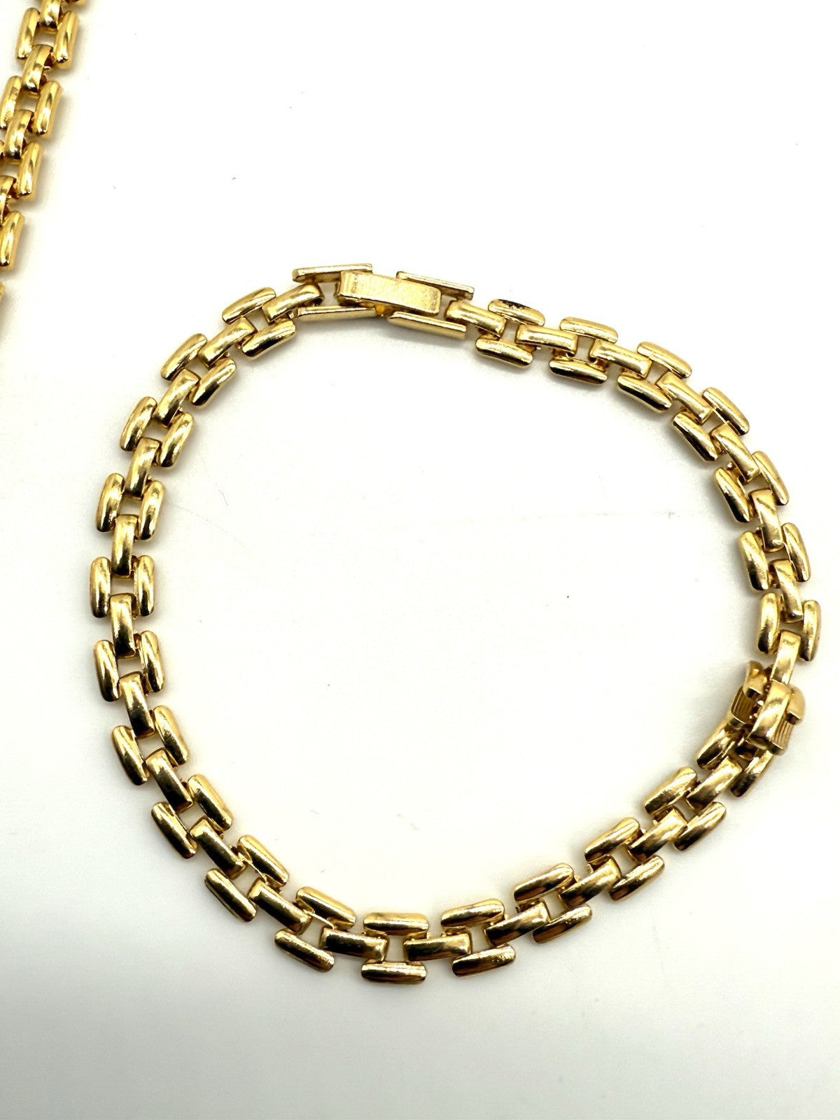SET GOLD PLATTIERTE HERREN HALSKETTE + ARMBAND HERREN