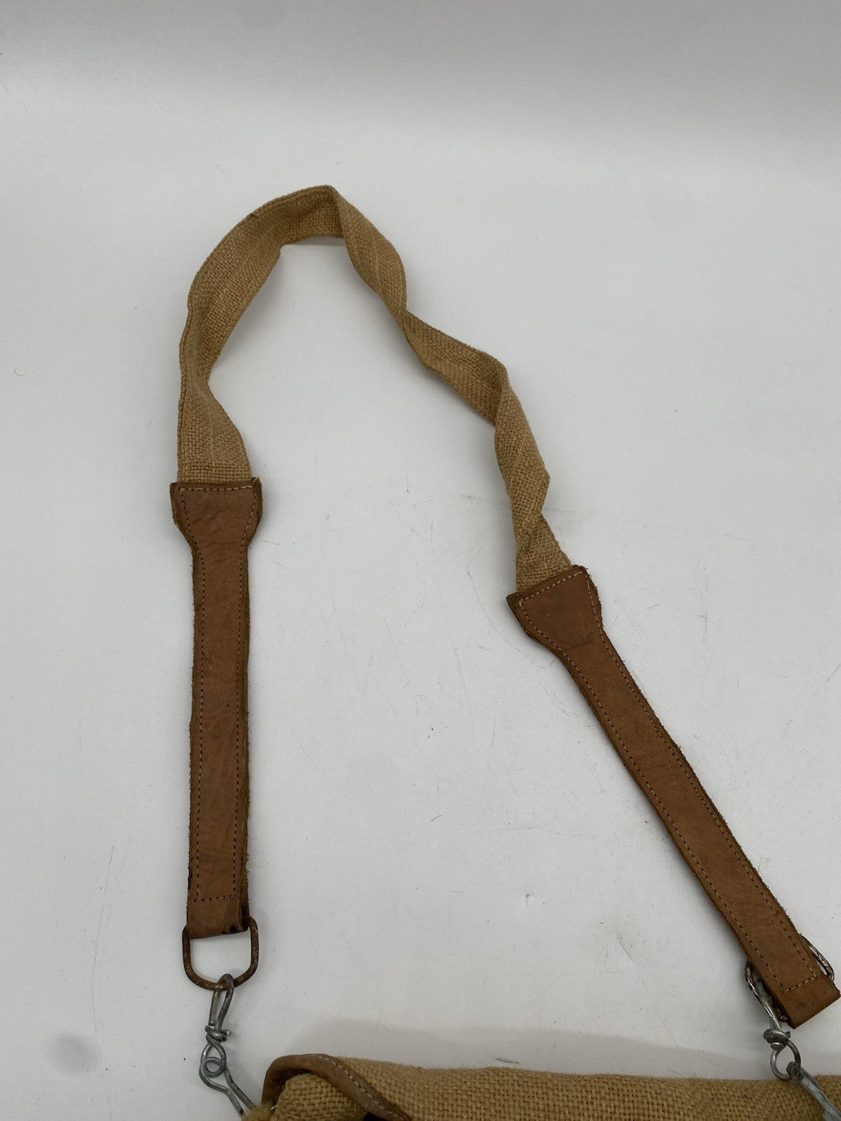 VINTAGE LEINEN UMHÄNGETASCHE SCHULTER-TASCHE ORIGINAL