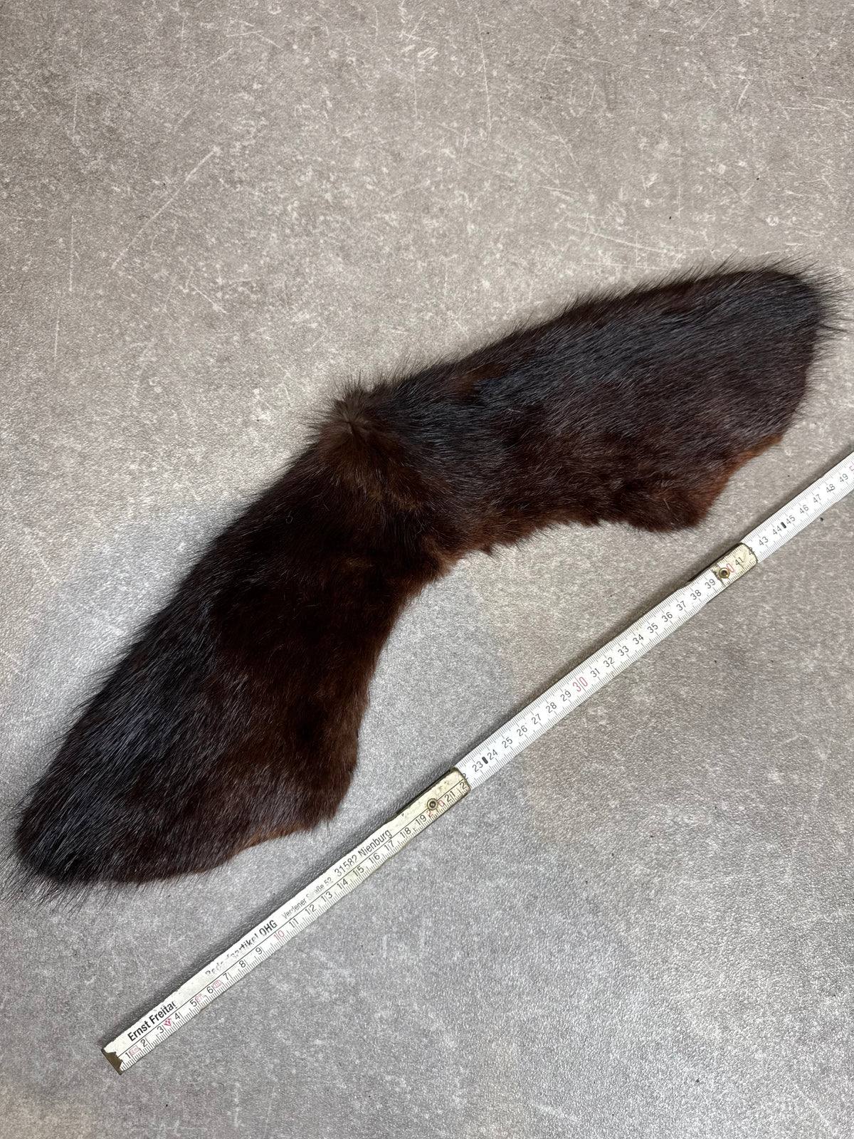 Vintage Nerz Pelzkragen Dunkelbraun Echtfell Mink Fellkragen Stola 50er 60er Jahre