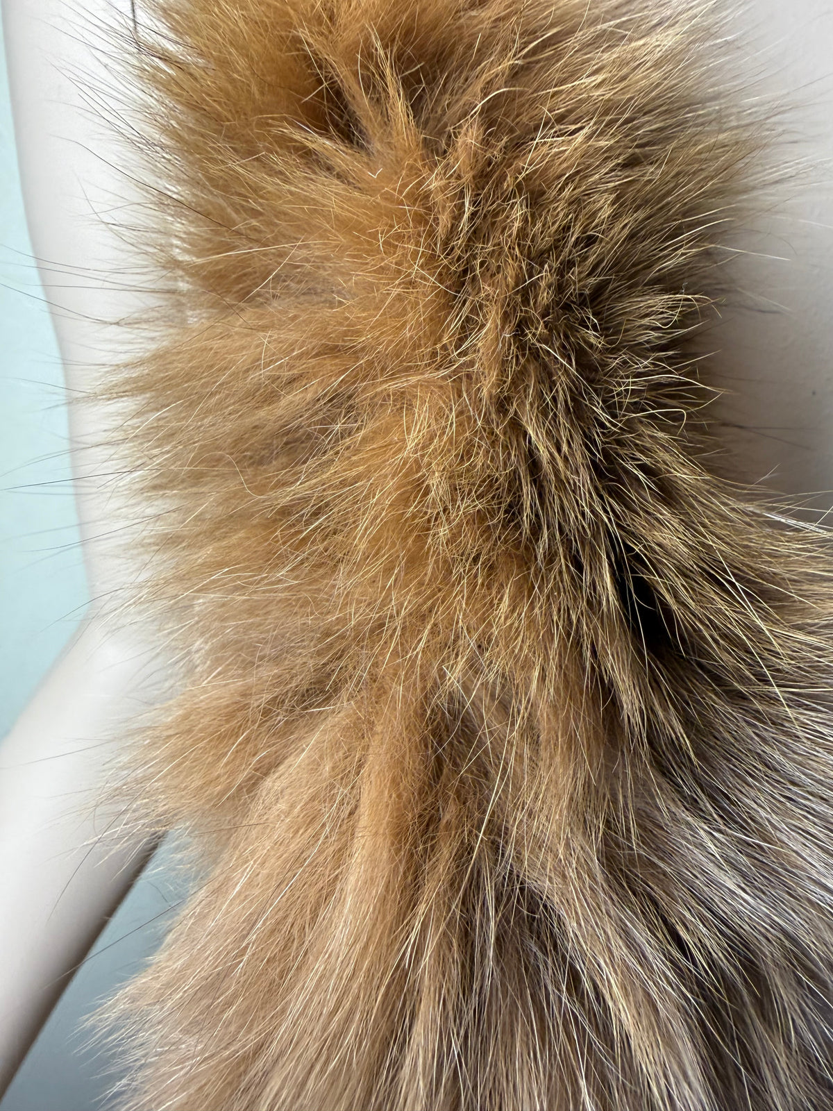 Vintage Rotfuchs Pelzschal Echtpelz Fuchs Schal Pelzkragen Braun Damen Winter Stola 180 cm