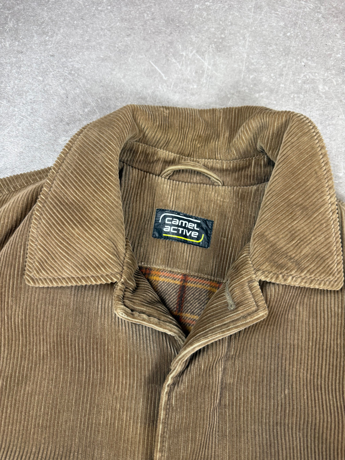 Camel Active Herren Cordjacke Braun Vintage Outdoor Jacke