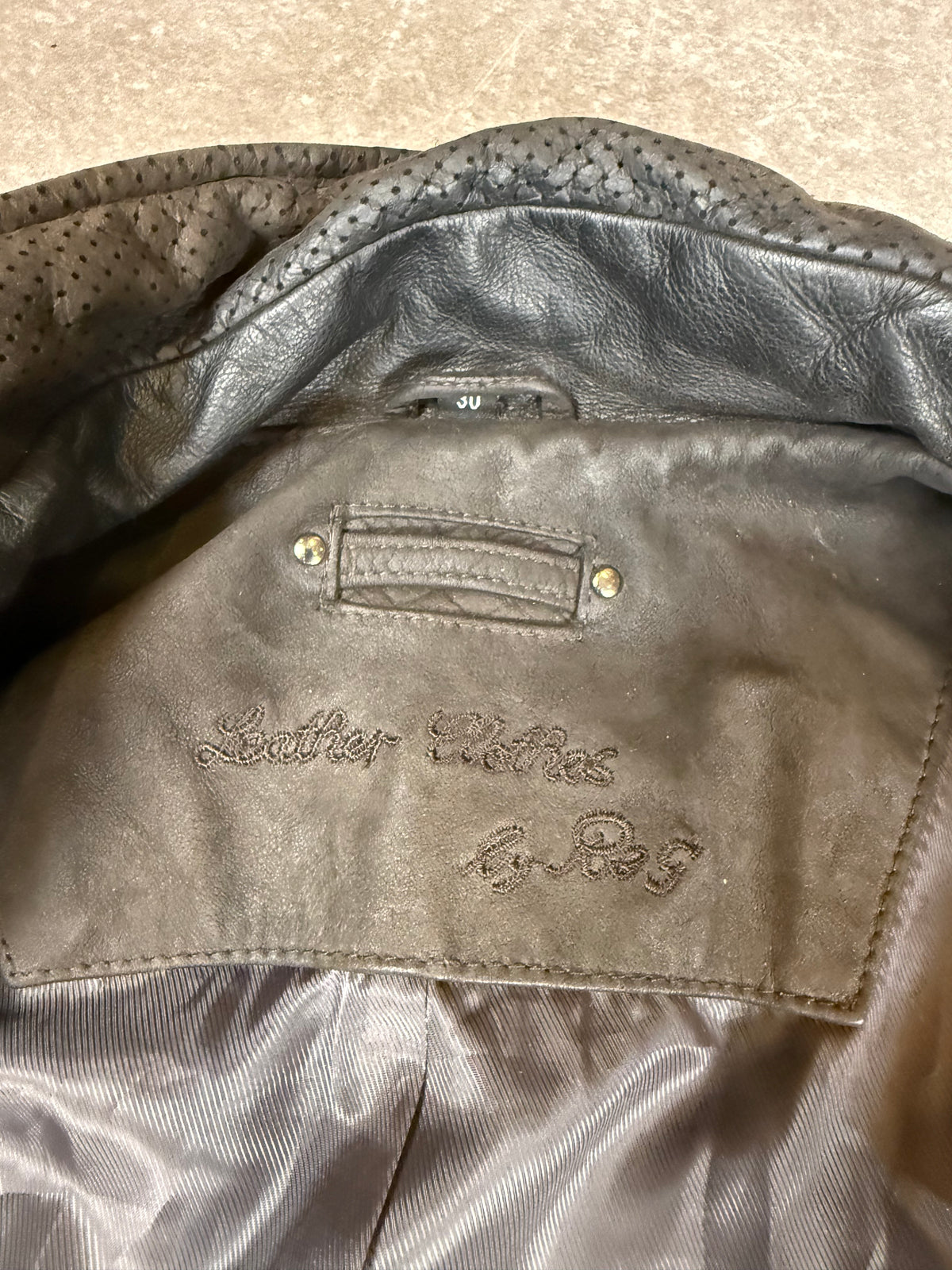 Leather Deluxe by P&G Herren Lederjacke Gr. 30 – Echtleder Braun Vintage