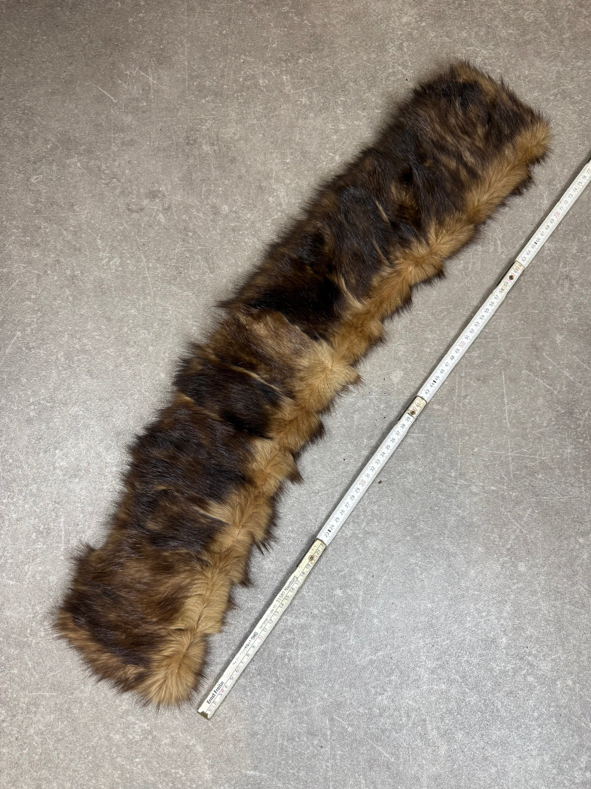 Vintage Nerz Pelzstola Braun Echtfell Mink Fur Schulterkragen ca. 80 cm