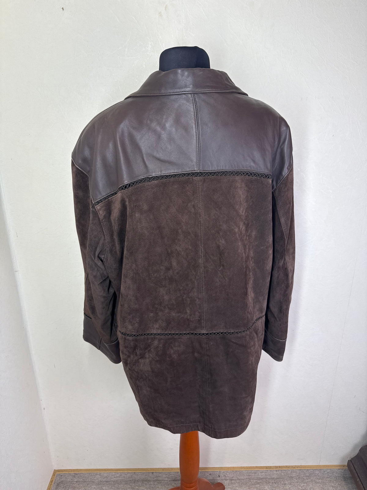 Leather Sound Lederjacke 48 Braun Wildleder Lammnappa Vintage Blazer Jacke