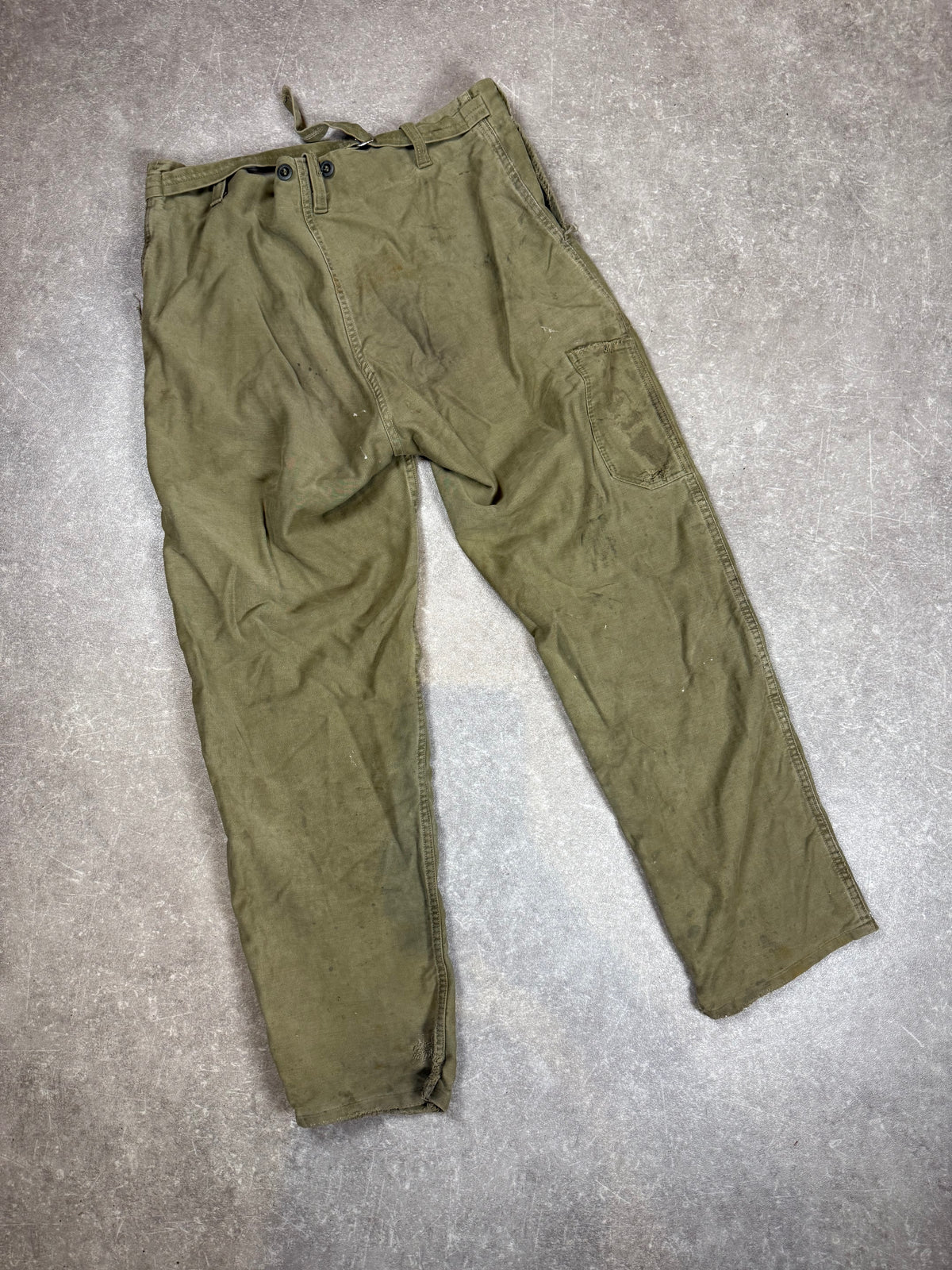 Vintage PROBAN Flammschutz Arbeitshose Oliv – Industrie Feuerwehr Workwear