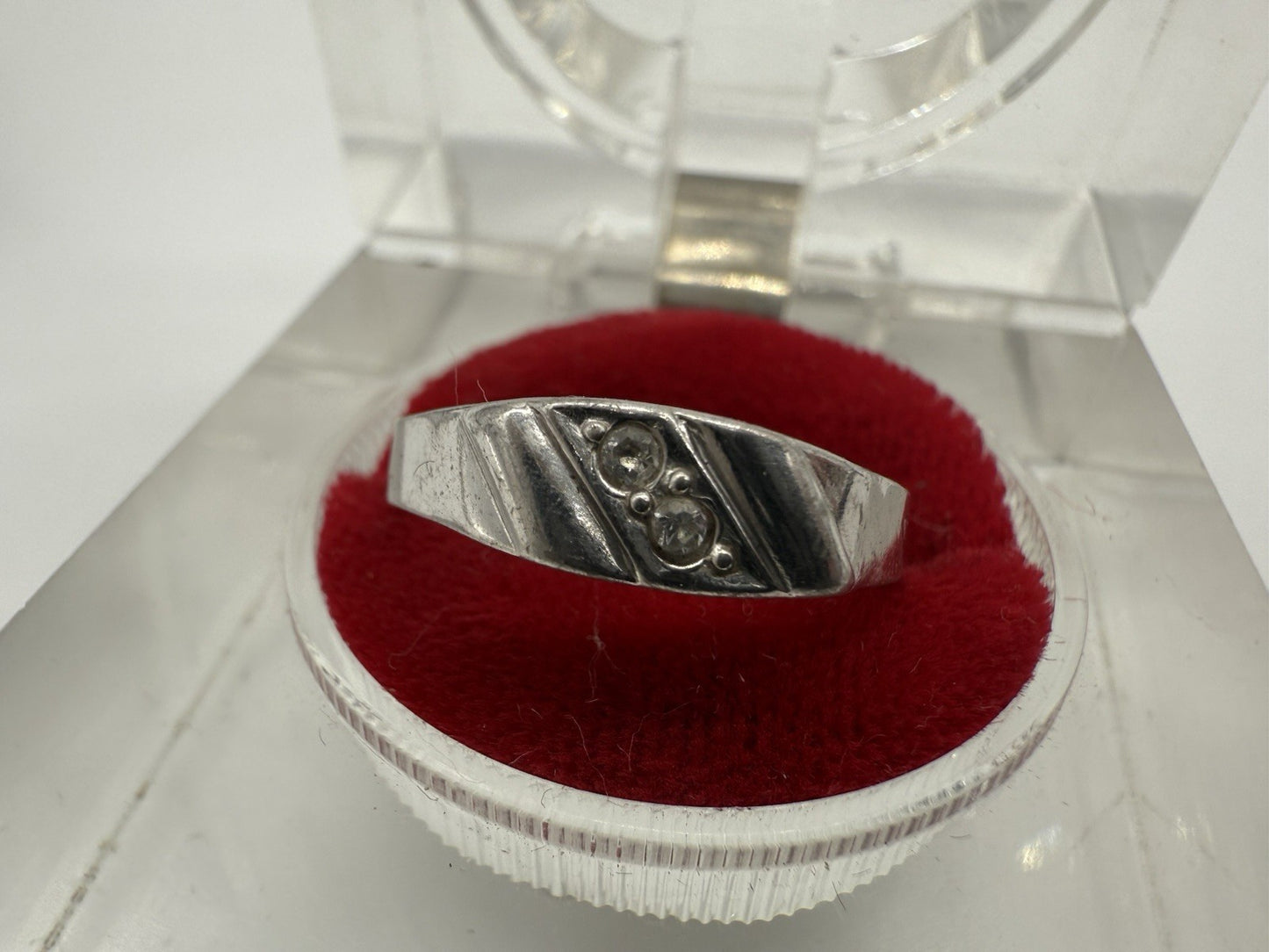 EDLER RING SILBERRING 925 SILBER MIT ZIRKONIA GR.54